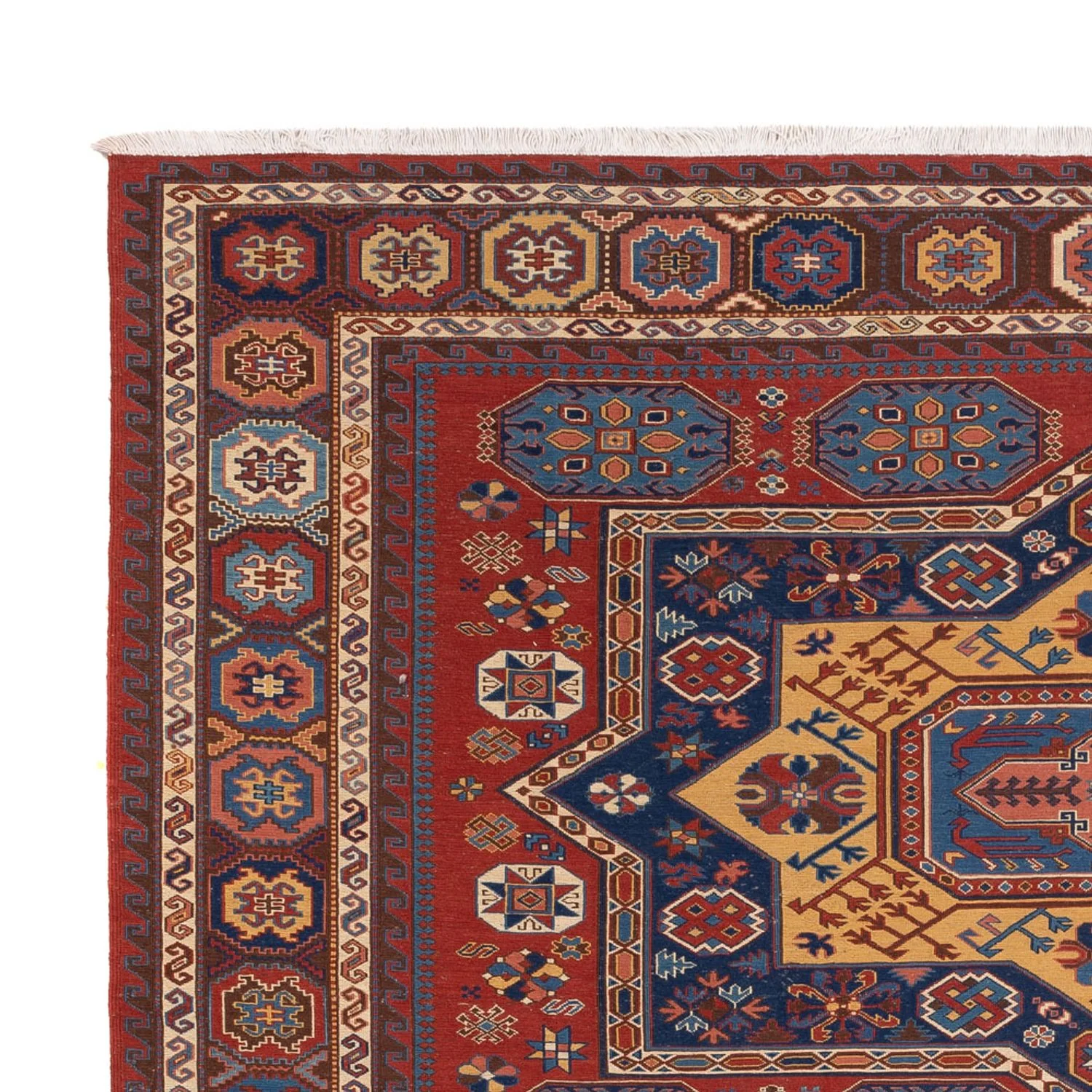 Kelim Afghan Teppich 329x256cm - Image 3