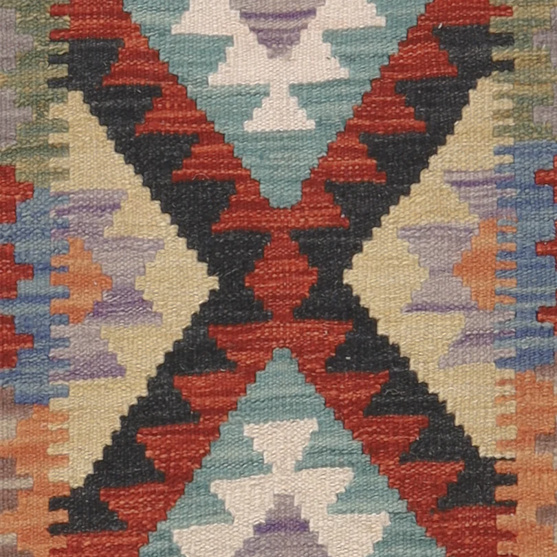 Kelim Teppich - Splash - 122 x 84 cm - mehrfarbig - Image 2