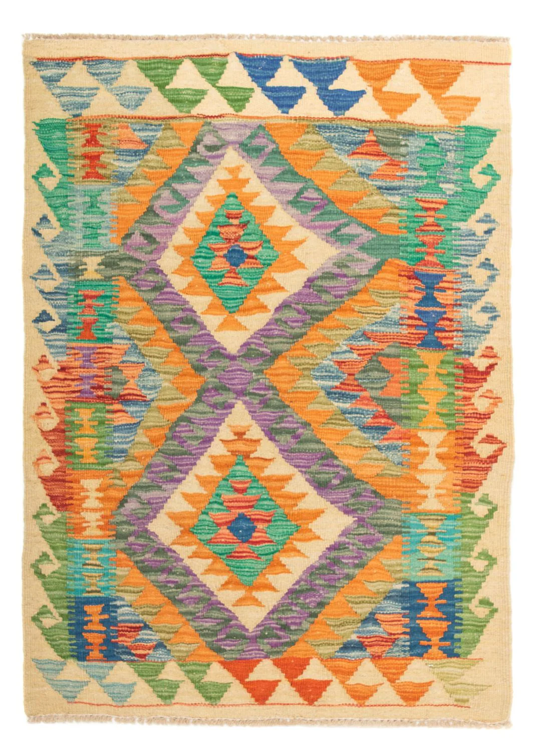 Kelim Teppich - Splash 125 x 80 cm - mehrfarbig