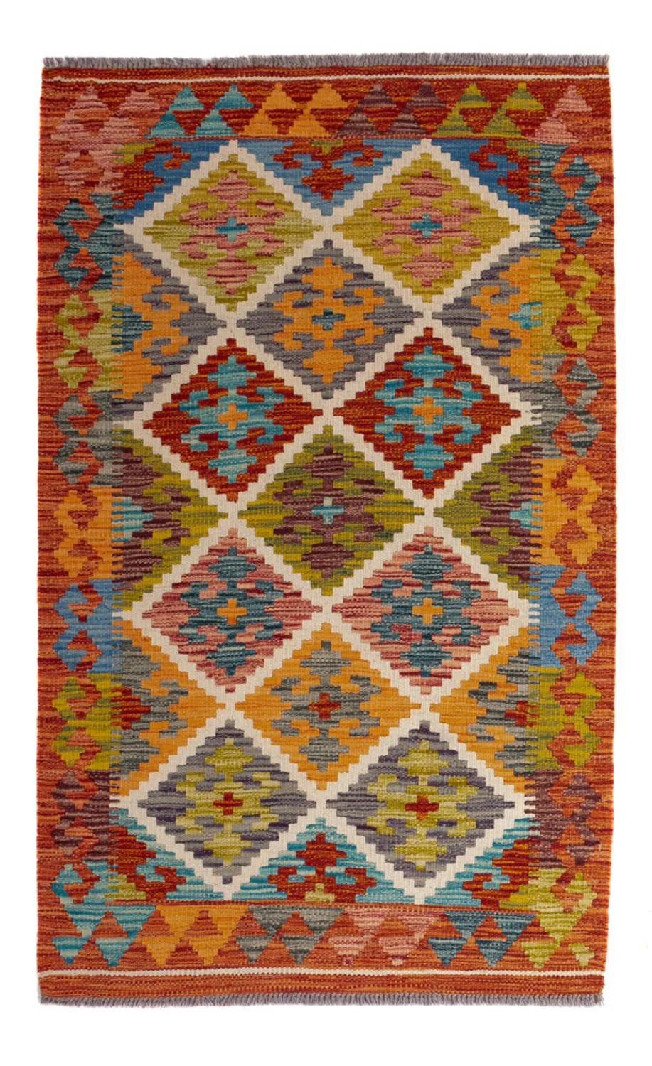 Kelim Teppich - Splash - 127 x 82 cm - mehrfarbig
