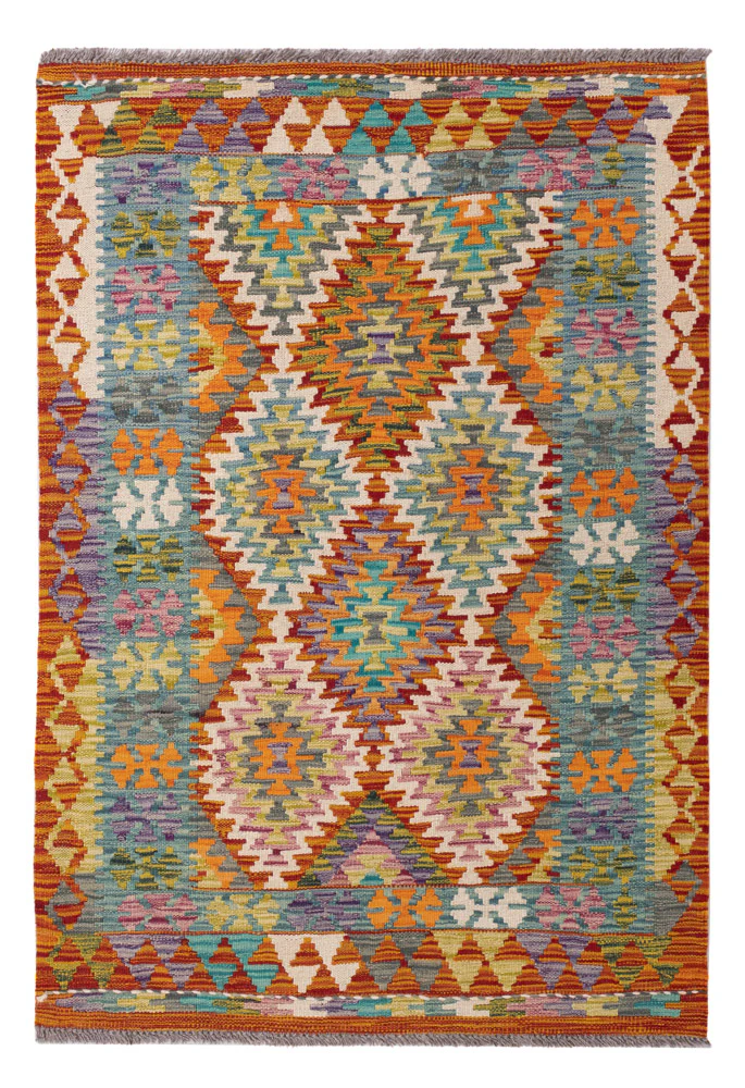 Kelim Teppich - Splash - 149 x 102 cm - bunt