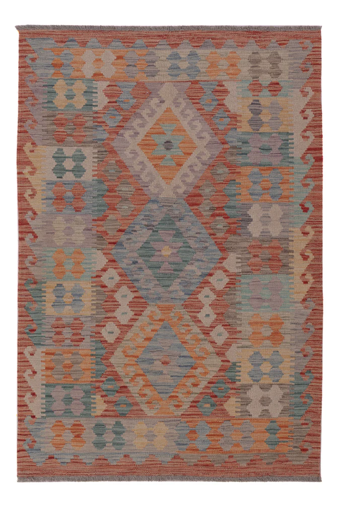 Kelim Teppich - Splash - 149 x 102 cm - mehrfarbig