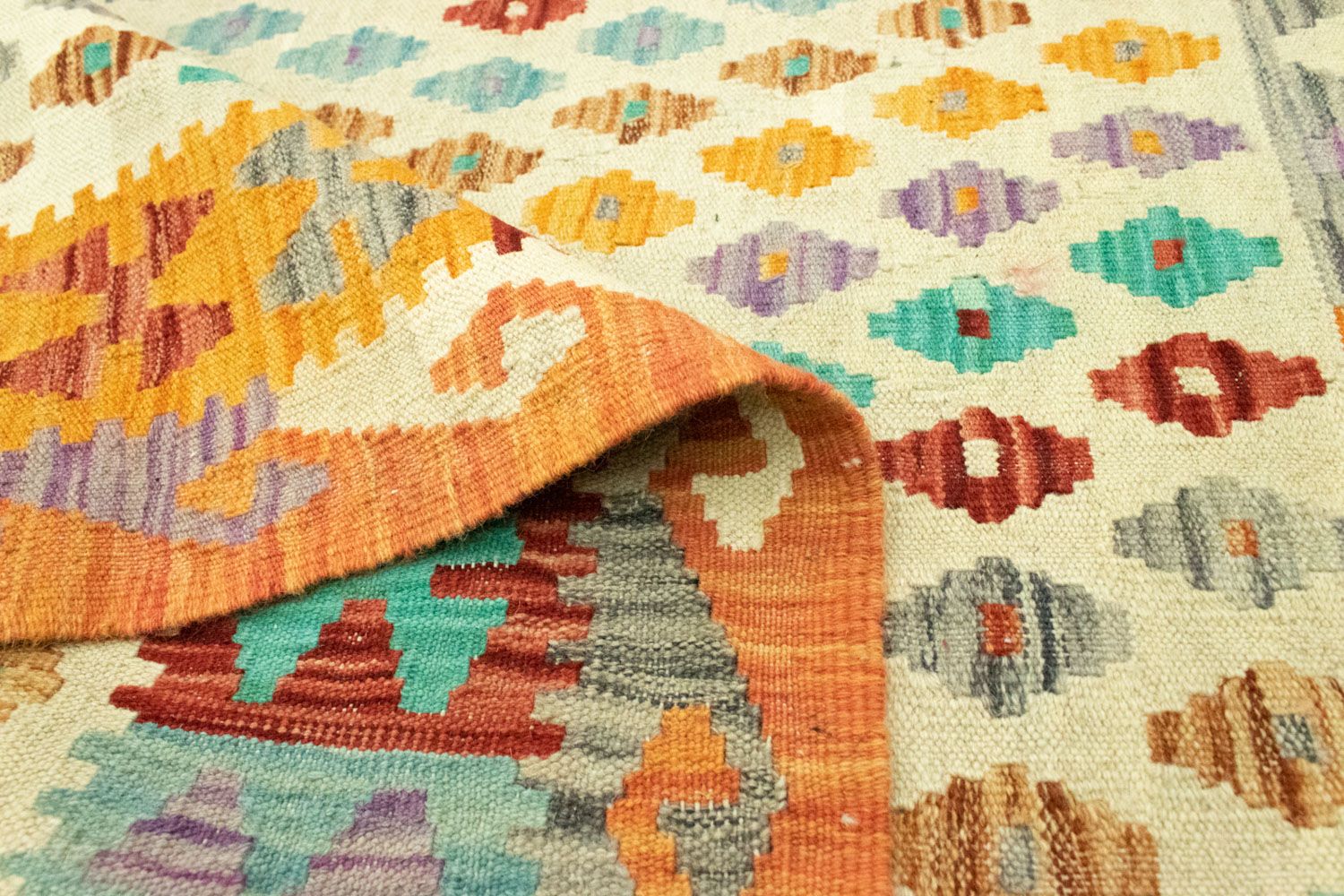 Kelim Afghan Teppich 152x102cm - Image 4