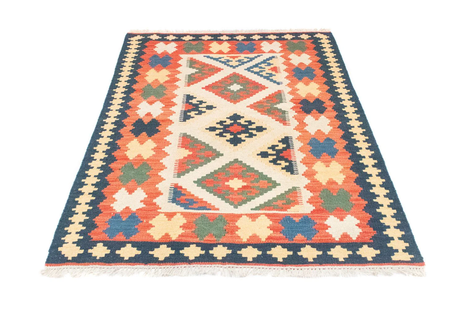 Kelim Teppich - Splash 172 x 120 cm - beige - Image 6