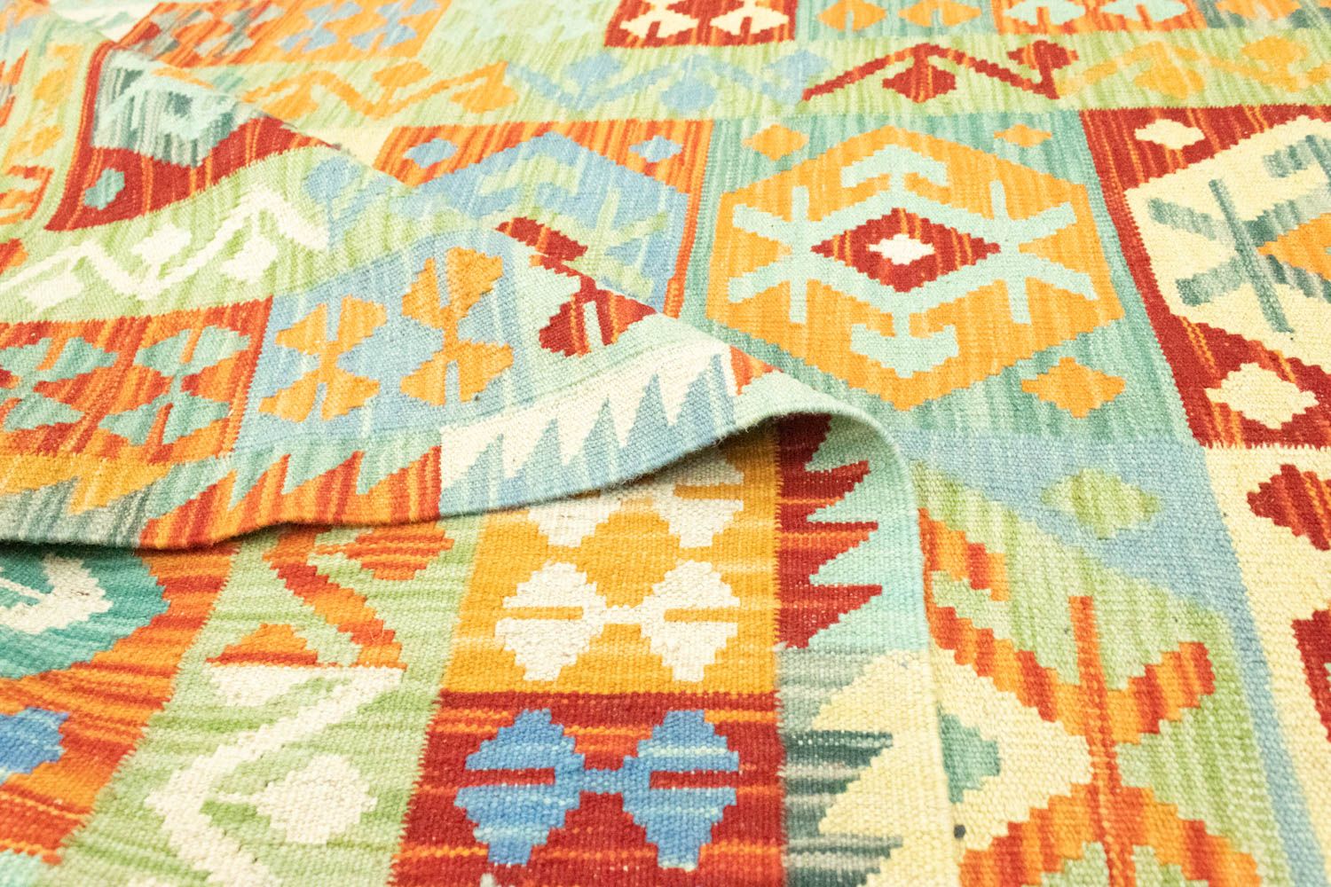 Kelim Afghan Teppich 183x125cm - Image 4