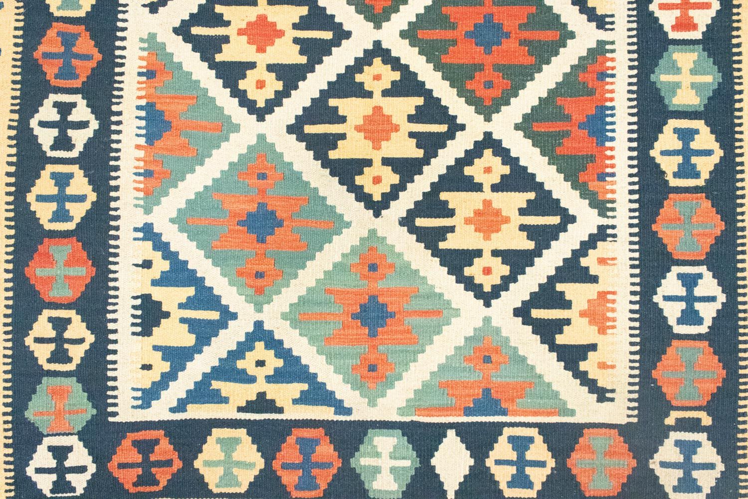 Kelim Teppich - Splash 187 x 126 cm - beige - Image 2