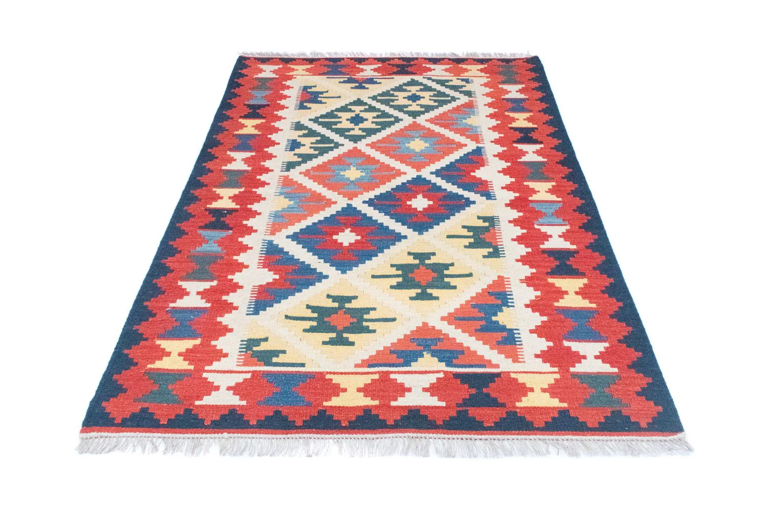 Kelim Teppich - Splash 190 x 120 cm - beige - Image 5