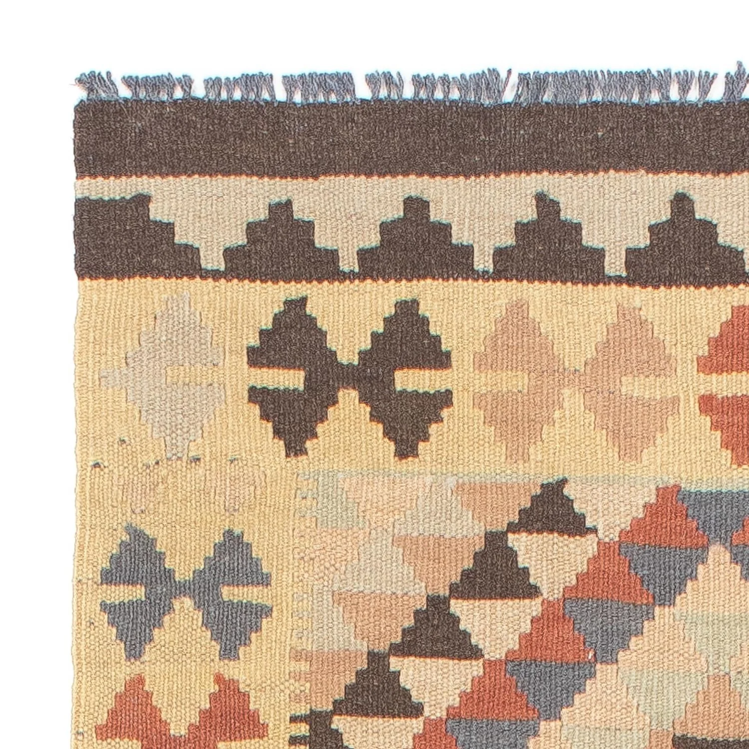 Kelim Teppich - Splash 198 x 63 cm - beige - Image 3
