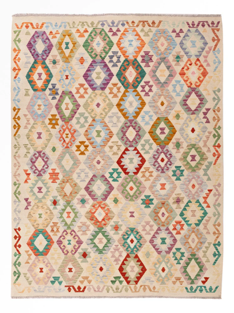 Kelim Teppich - Splash - 240 x 177 cm - bunt