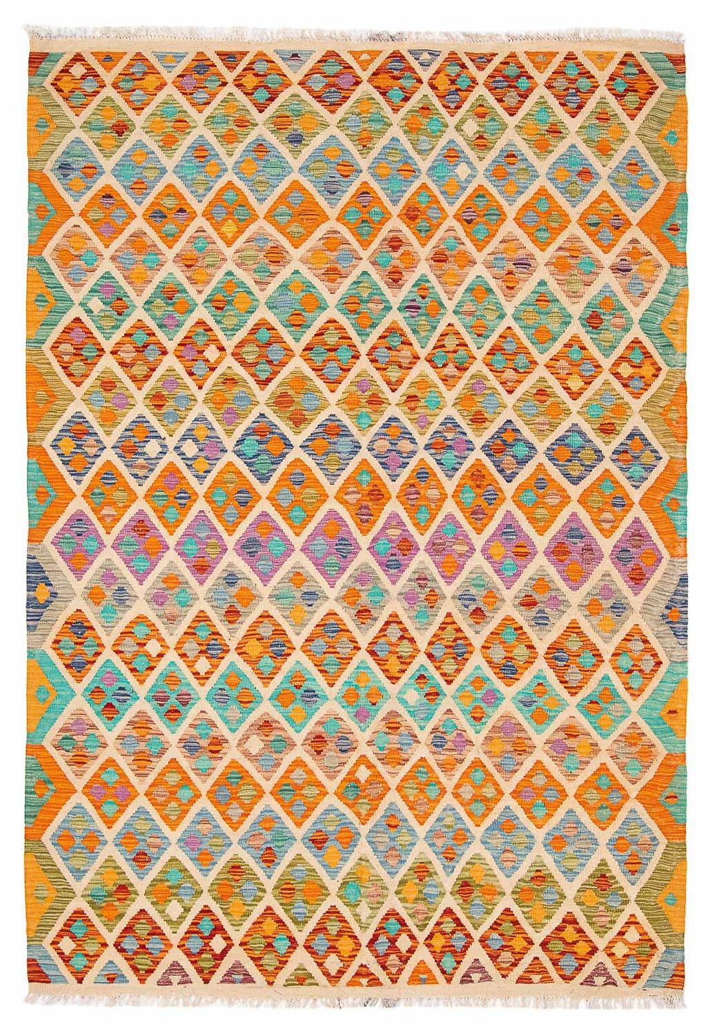 Kelim Teppich - Splash 250 x 180 cm - mehrfarbig