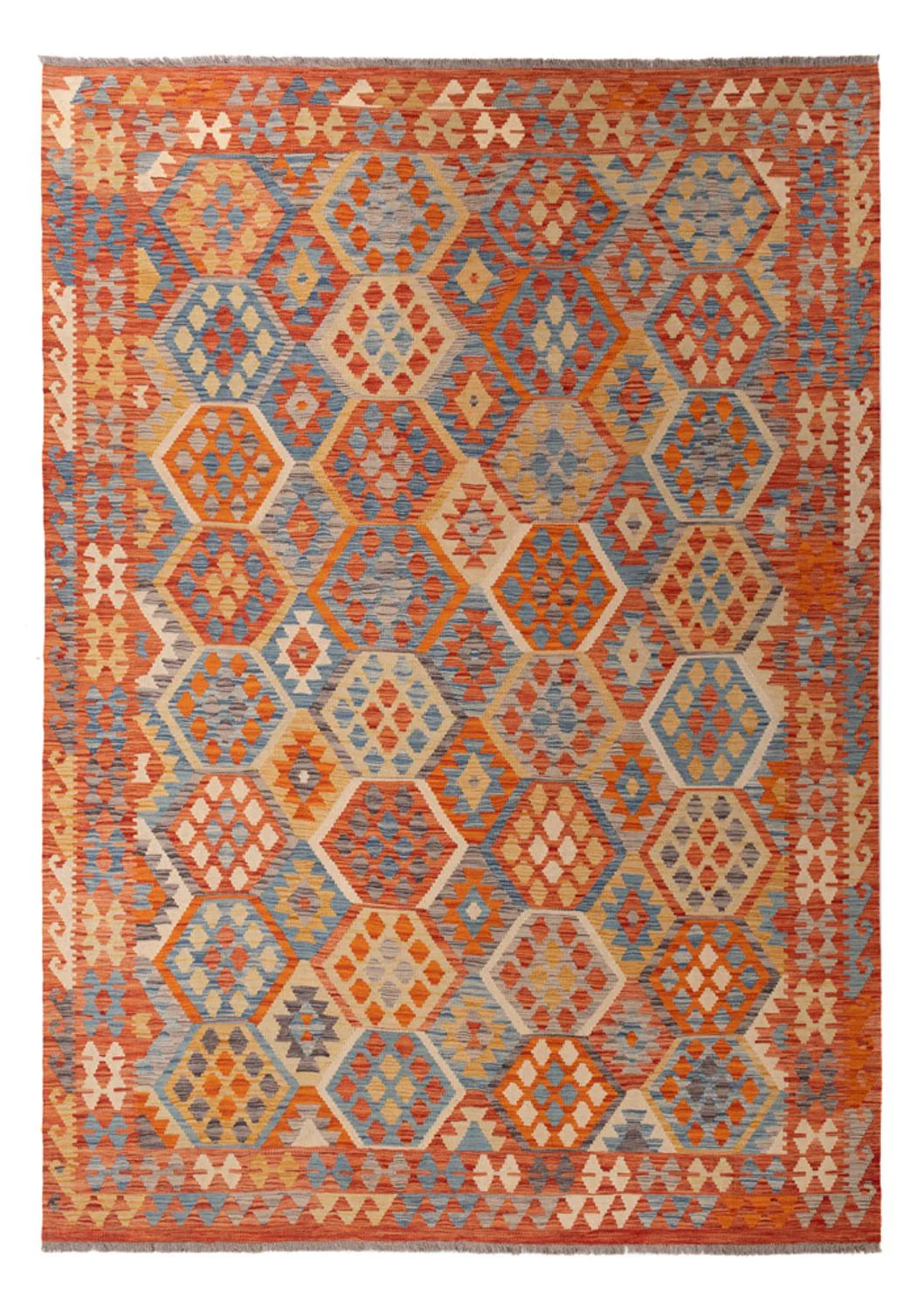 Kelim Teppich - Splash - 292 x 203 cm - mehrfarbig