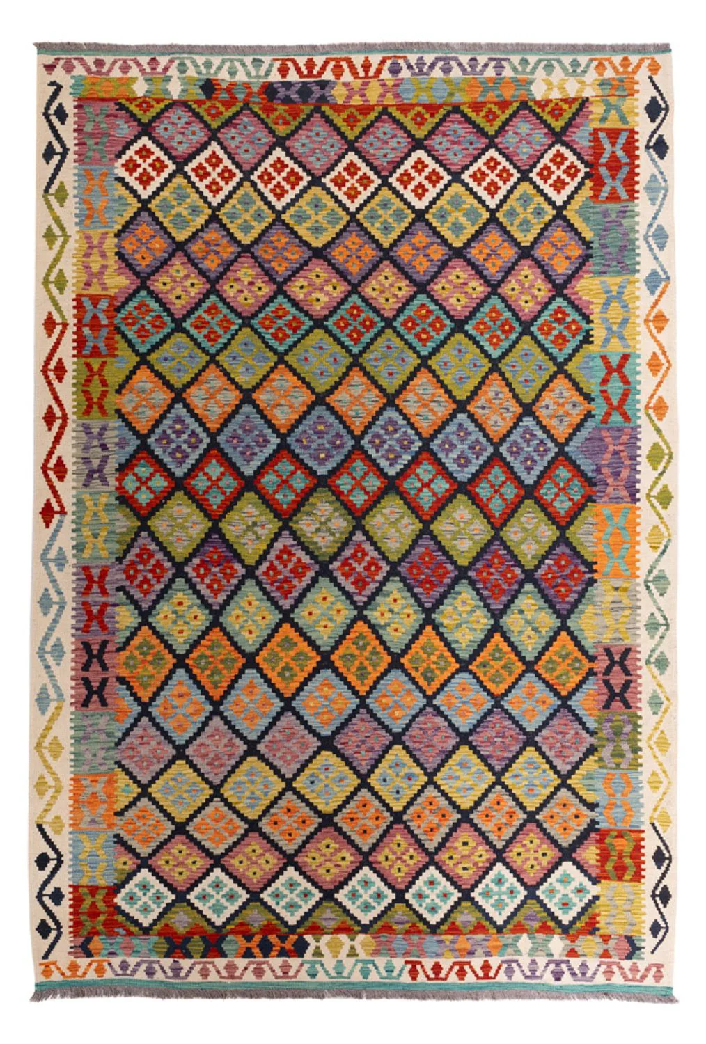 Kelim Maimene Teppich 298x206cm