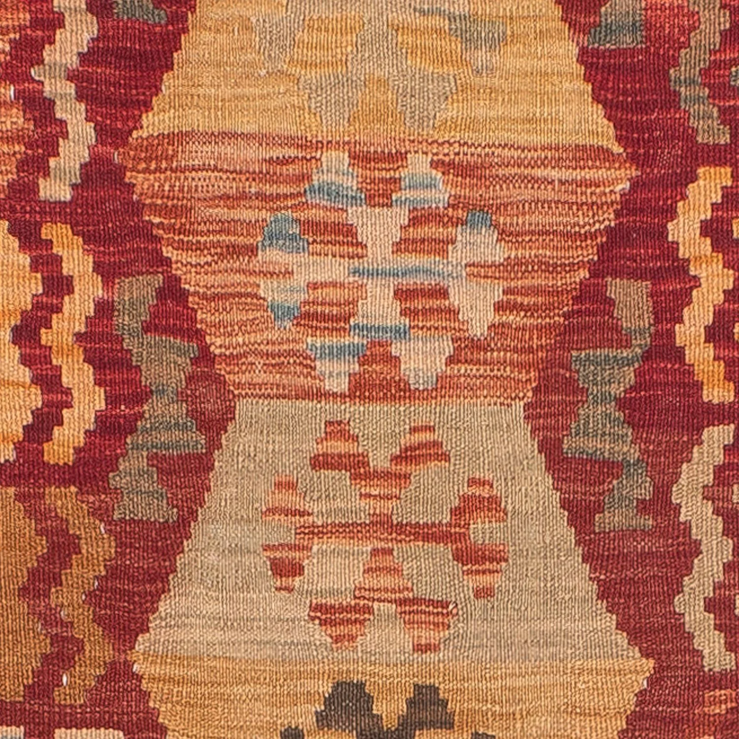 Kelim Teppich - Splash 389 x 76 cm - rot - Image 2