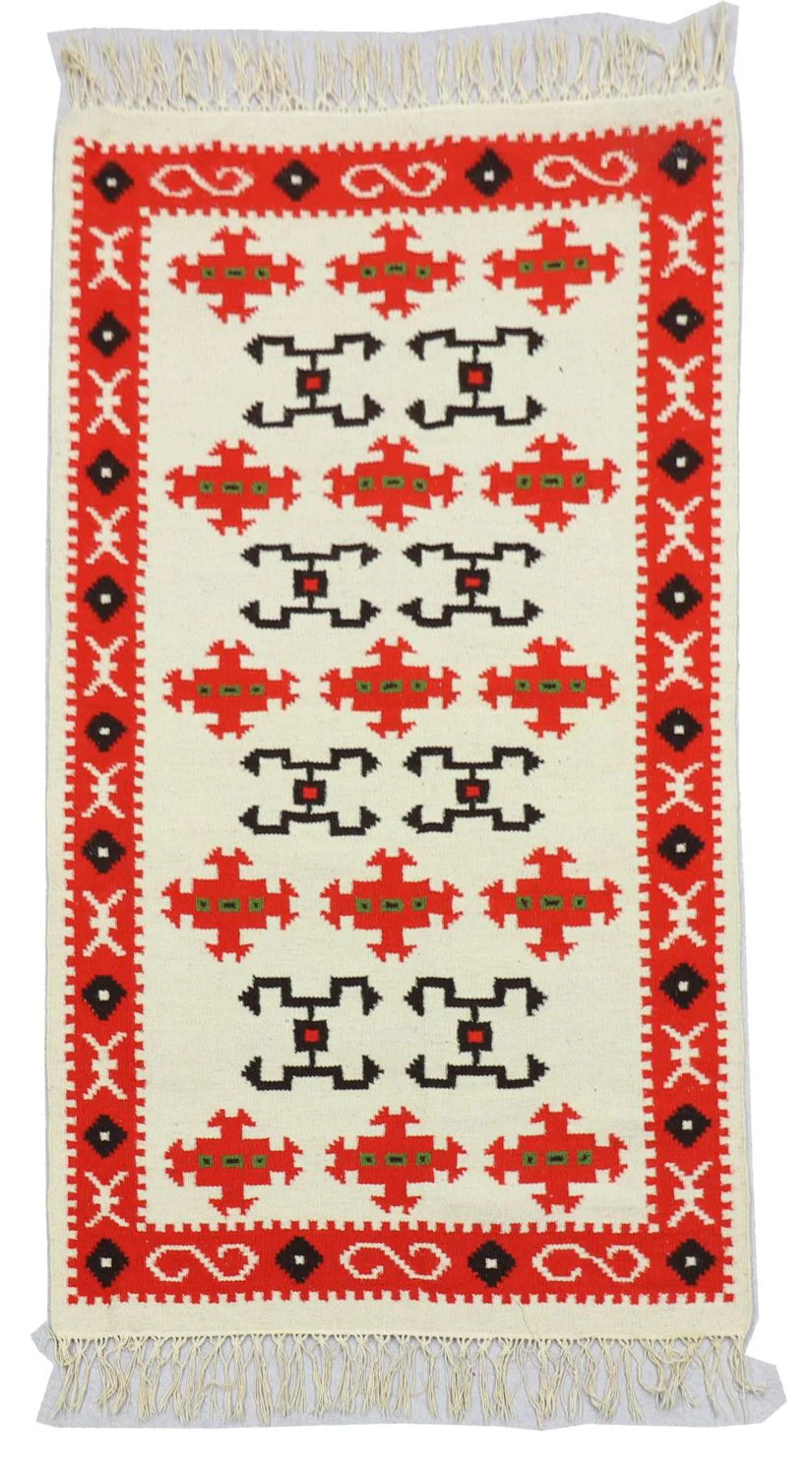 Kelim Teppich - Trendy 160 x 100 cm - beige
