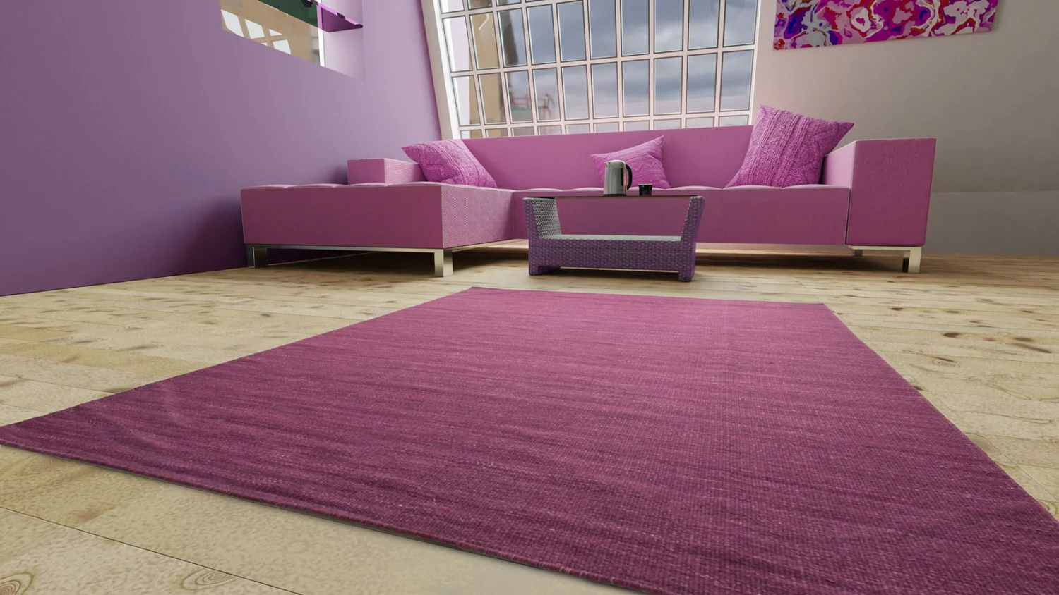 Kelim Modern Teppich 160x90cm - Image 2