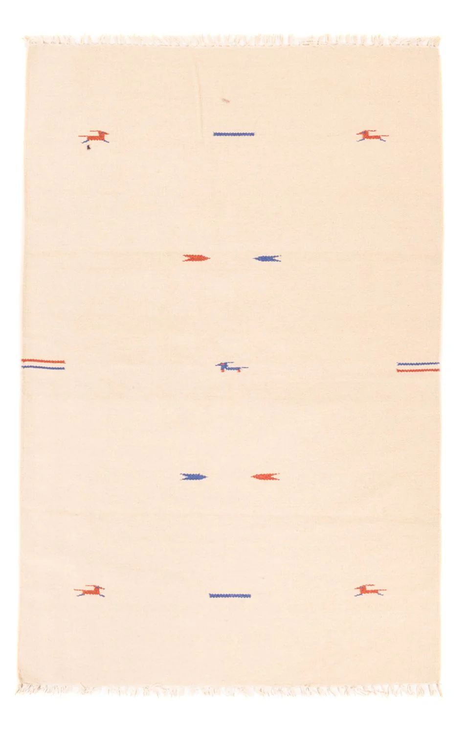 Kelim Teppich - Trendy - 180 x 120 cm - naturweiß