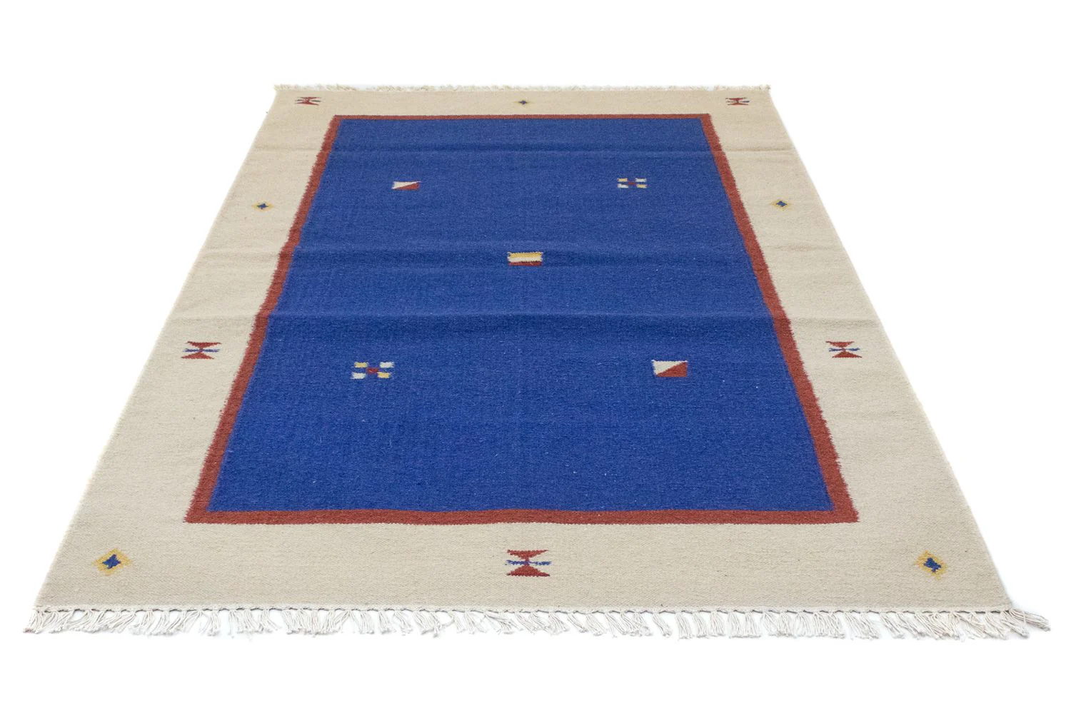 Kelim Teppich - Trendy 180 x 120 cm - blau - Image 5