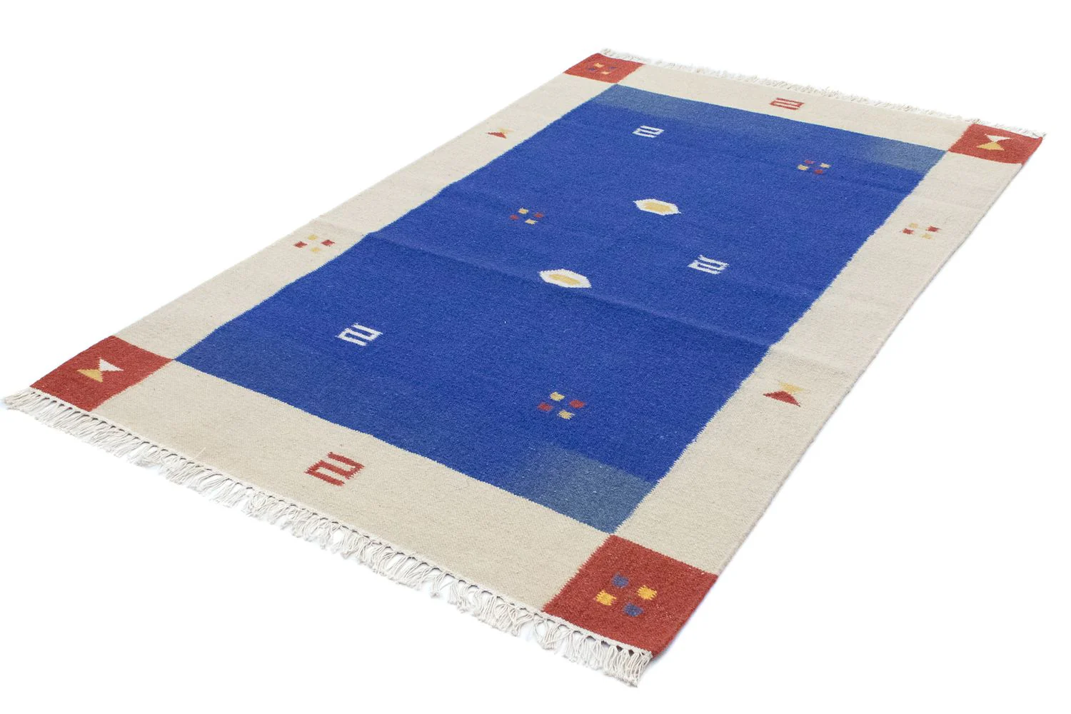Kelim Teppich - Trendy 180 x 120 cm - blau - Image 2