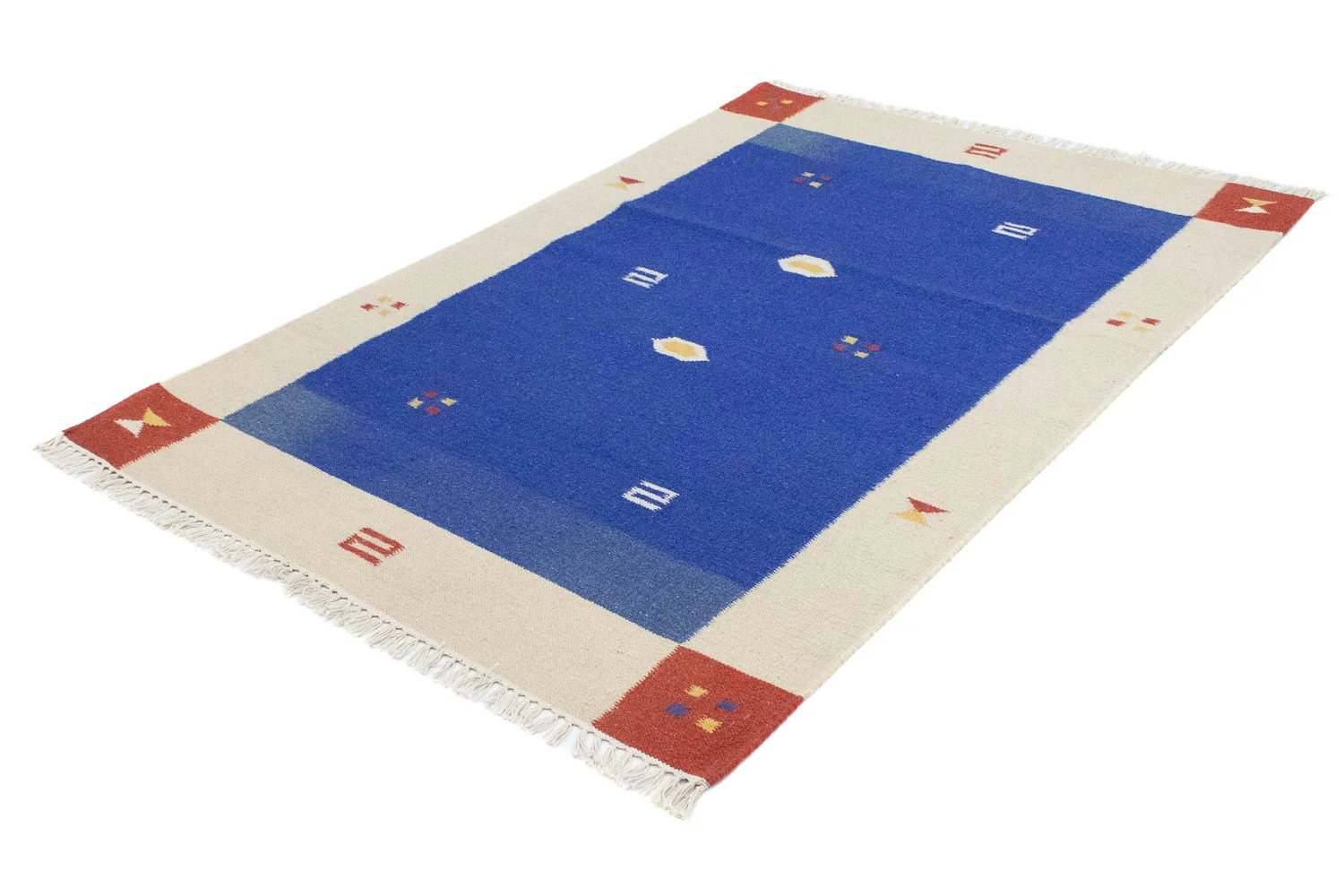 Kelim Teppich - Trendy 180 x 120 cm - blau - Image 3