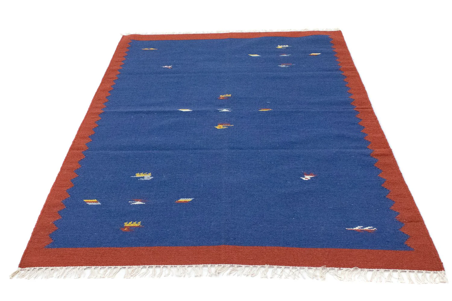 Kelim Teppich - Trendy 180 x 120 cm - blau - Image 5