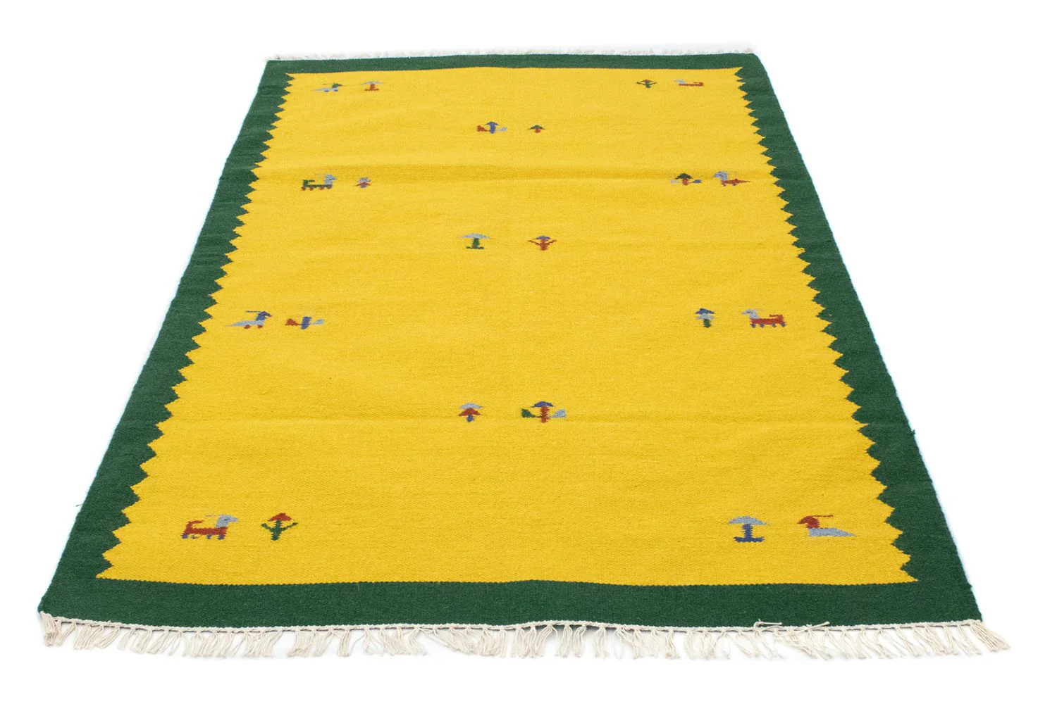Kelim Teppich - Trendy 180 x 120 cm - gelb - Image 5