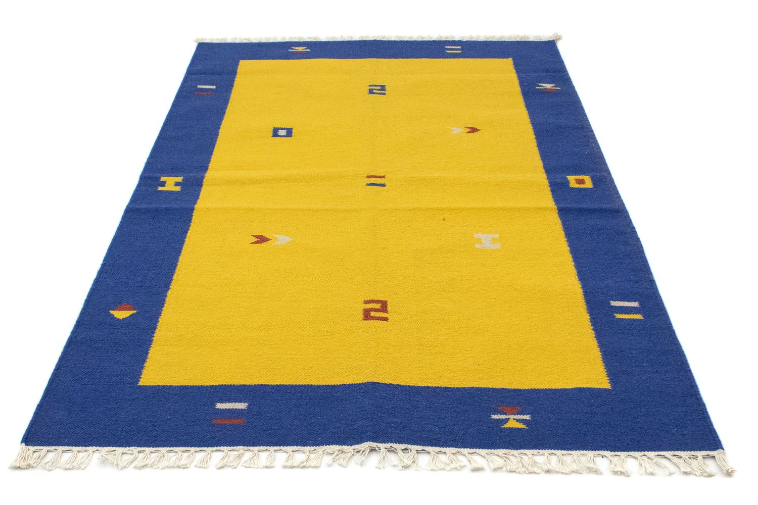 Kelim Teppich - Trendy 180 x 120 cm - gelb - Image 2