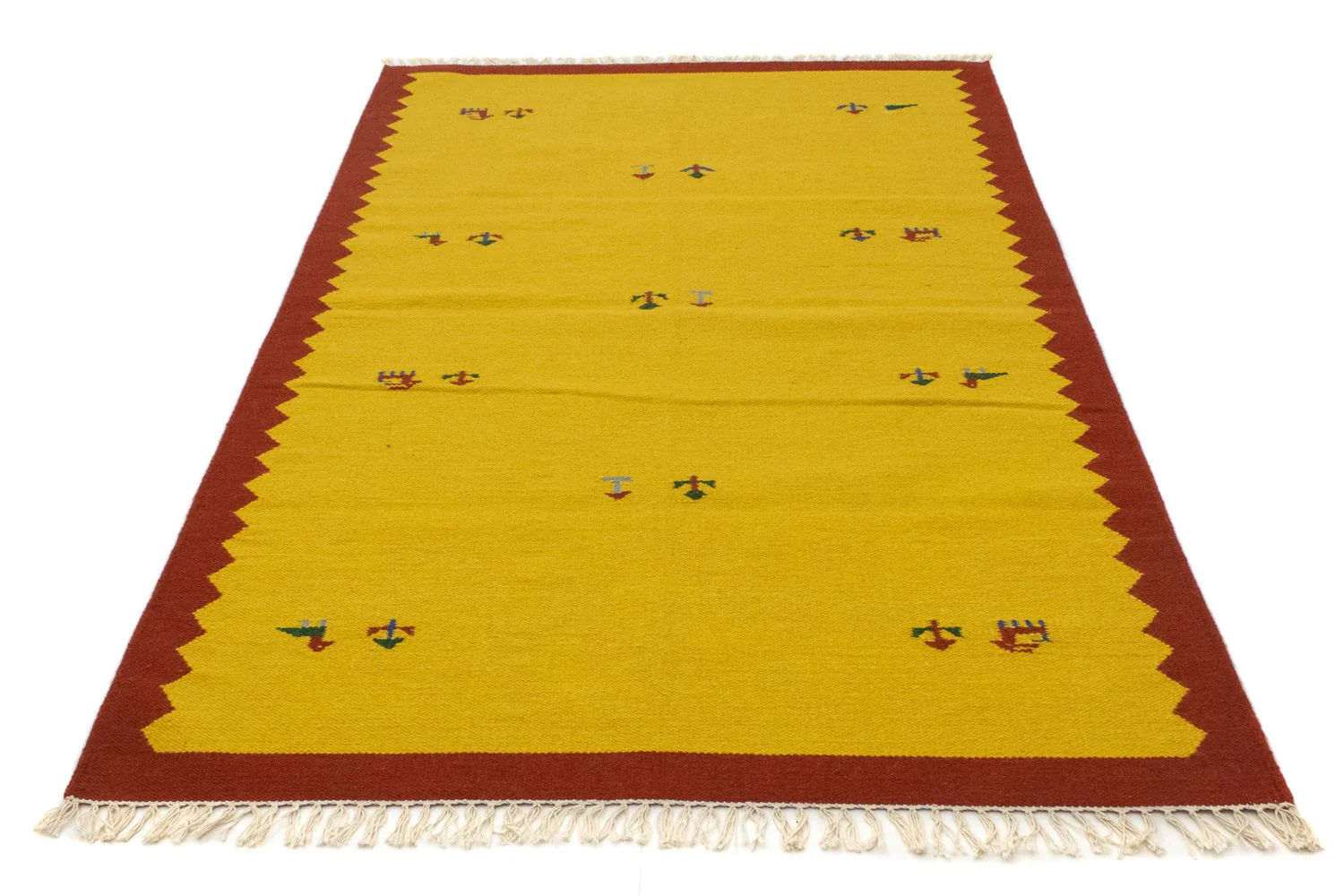 Kelim Teppich - Trendy 180 x 120 cm - gelb - Image 5