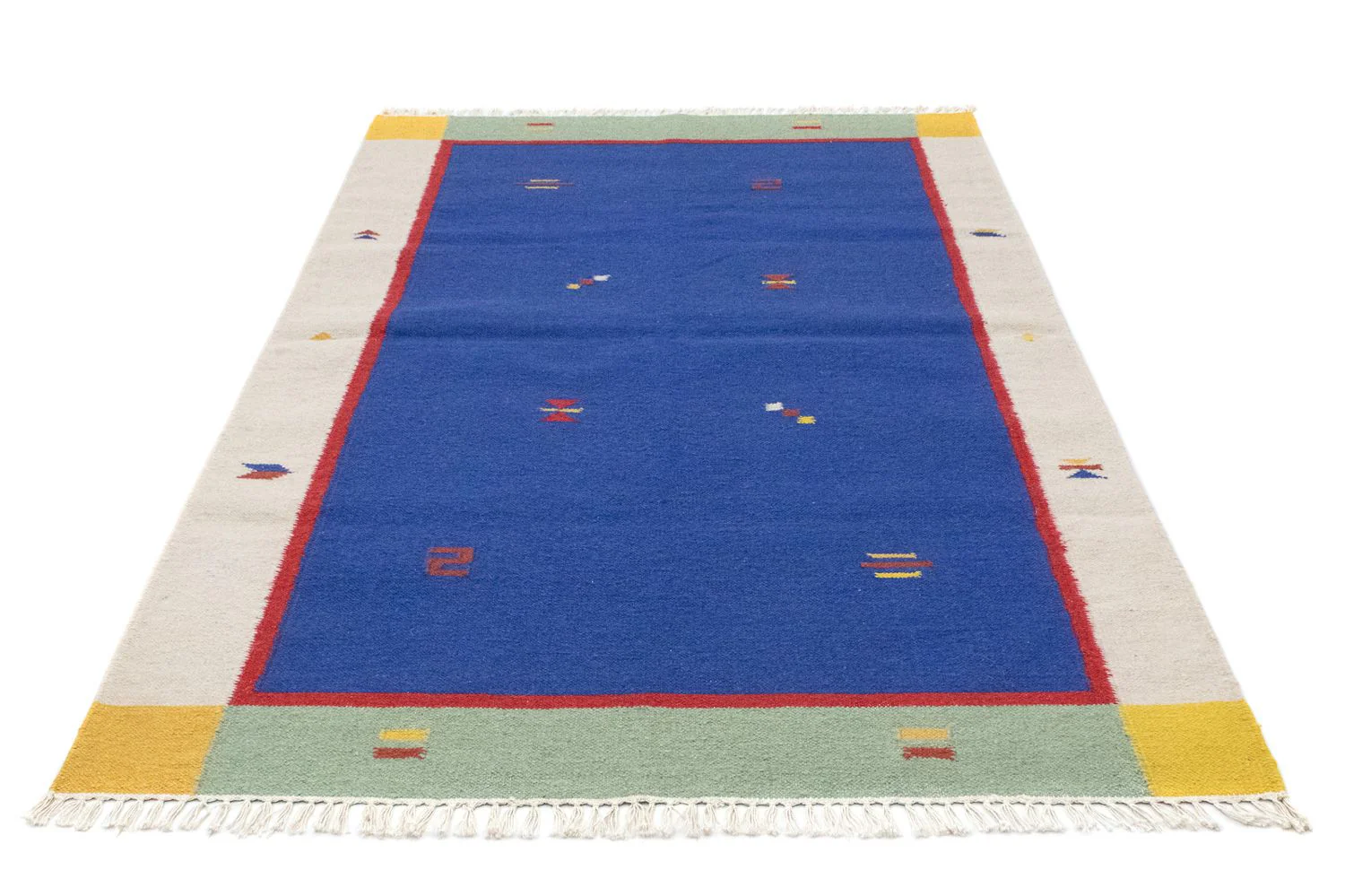Kelim Teppich - Trendy 180 x 120 cm - blau - Image 5