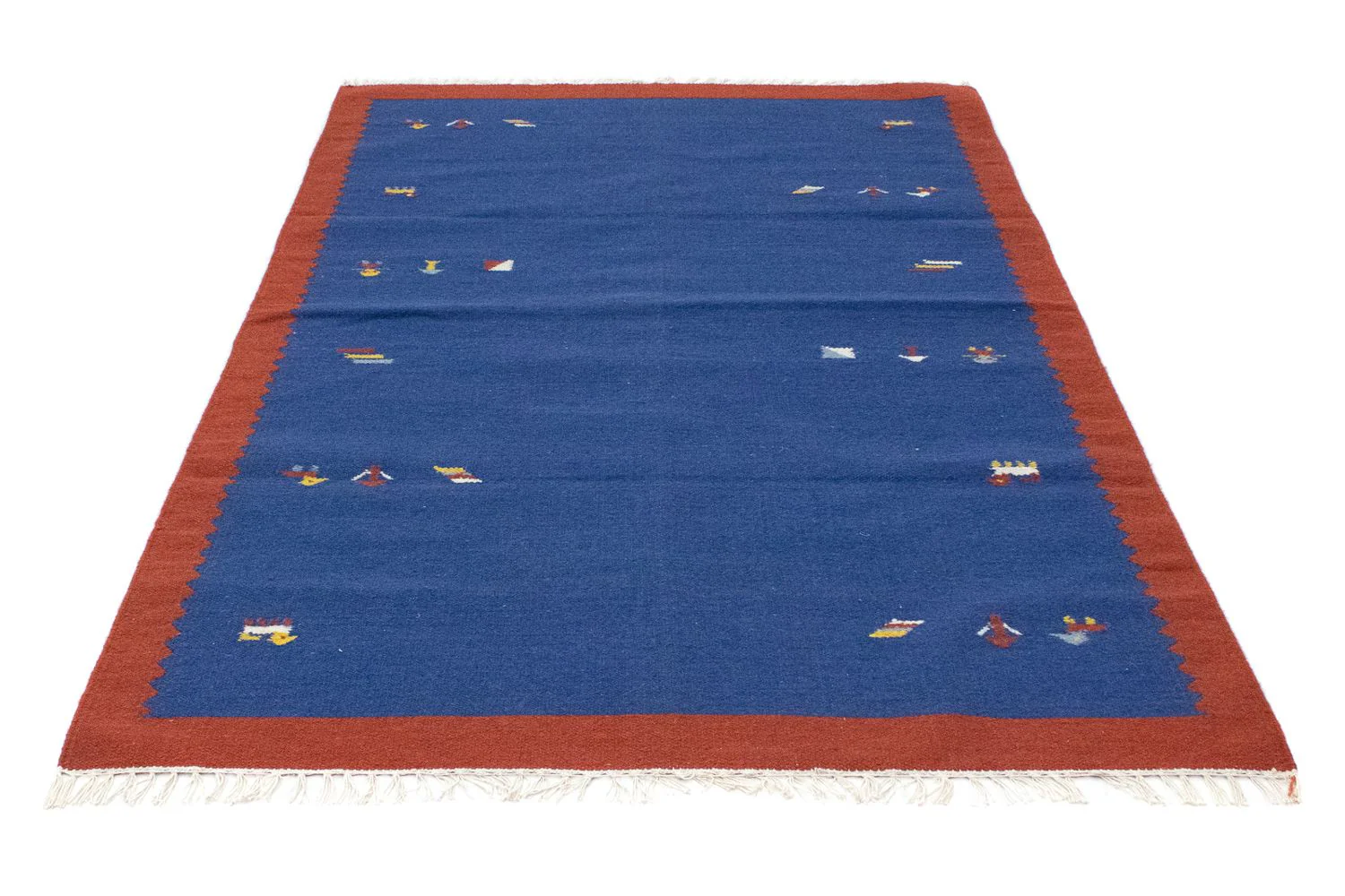 Kelim Teppich - Trendy 180 x 120 cm - blau - Image 5
