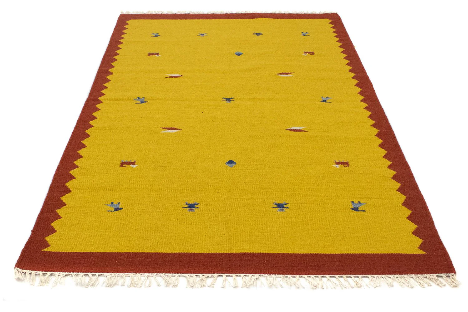Kelim Teppich - Trendy 180 x 120 cm - gelb - Image 5