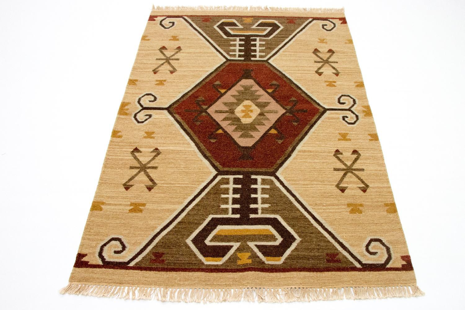 Kelim Teppich - Trendy 187 x 126 cm - gelb - Image 5