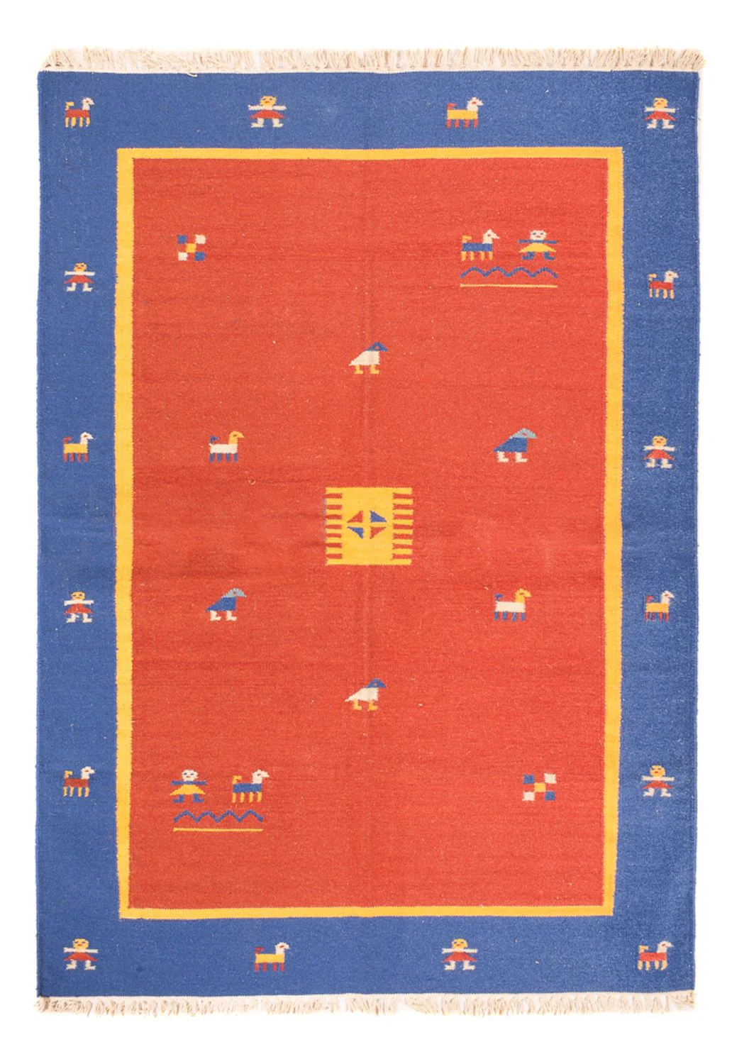 Kelim Teppich - Trendy - 200 x 140 cm - mehrfarbig