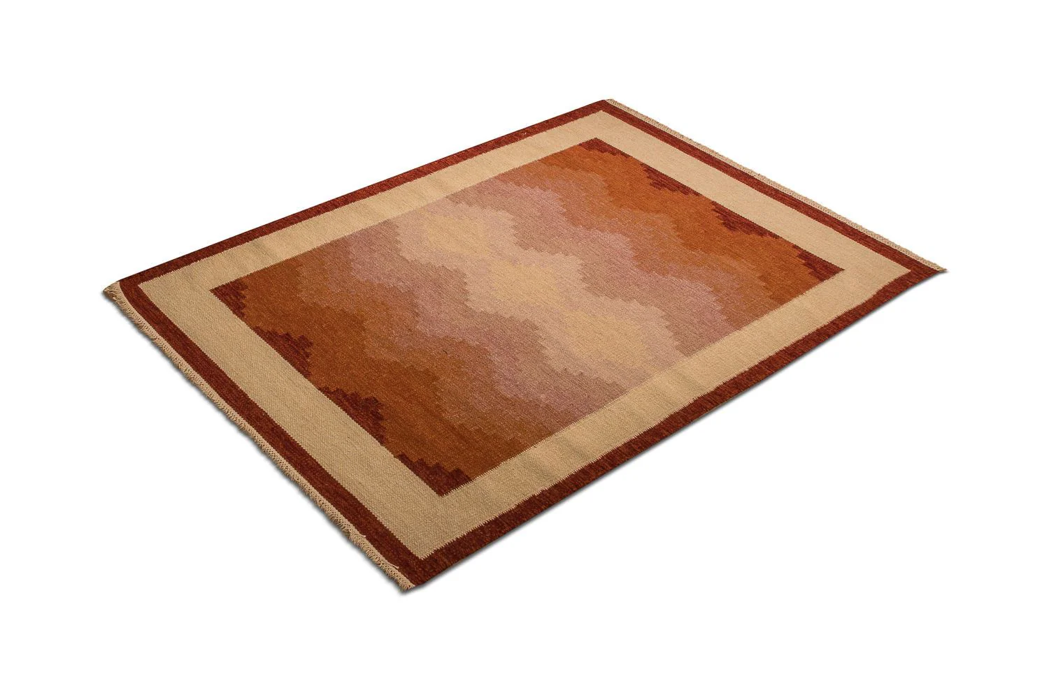 Kelim Teppich - Trendy 200 x 140 cm - orange - Image 6