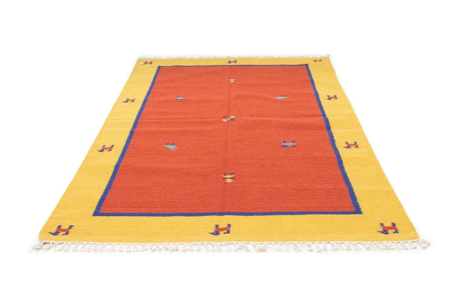Kelim Teppich - Trendy 200 x 140 cm - orange - Image 5