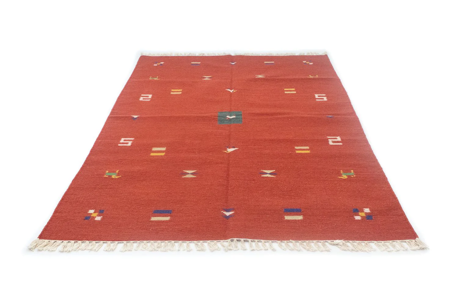 Kelim Teppich - Trendy 200 x 140 cm - rot - Image 5