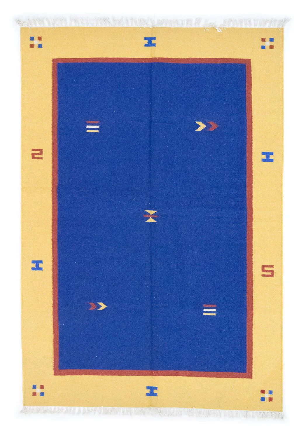 Kelim Teppich - Trendy 200 x 140 cm - blau
