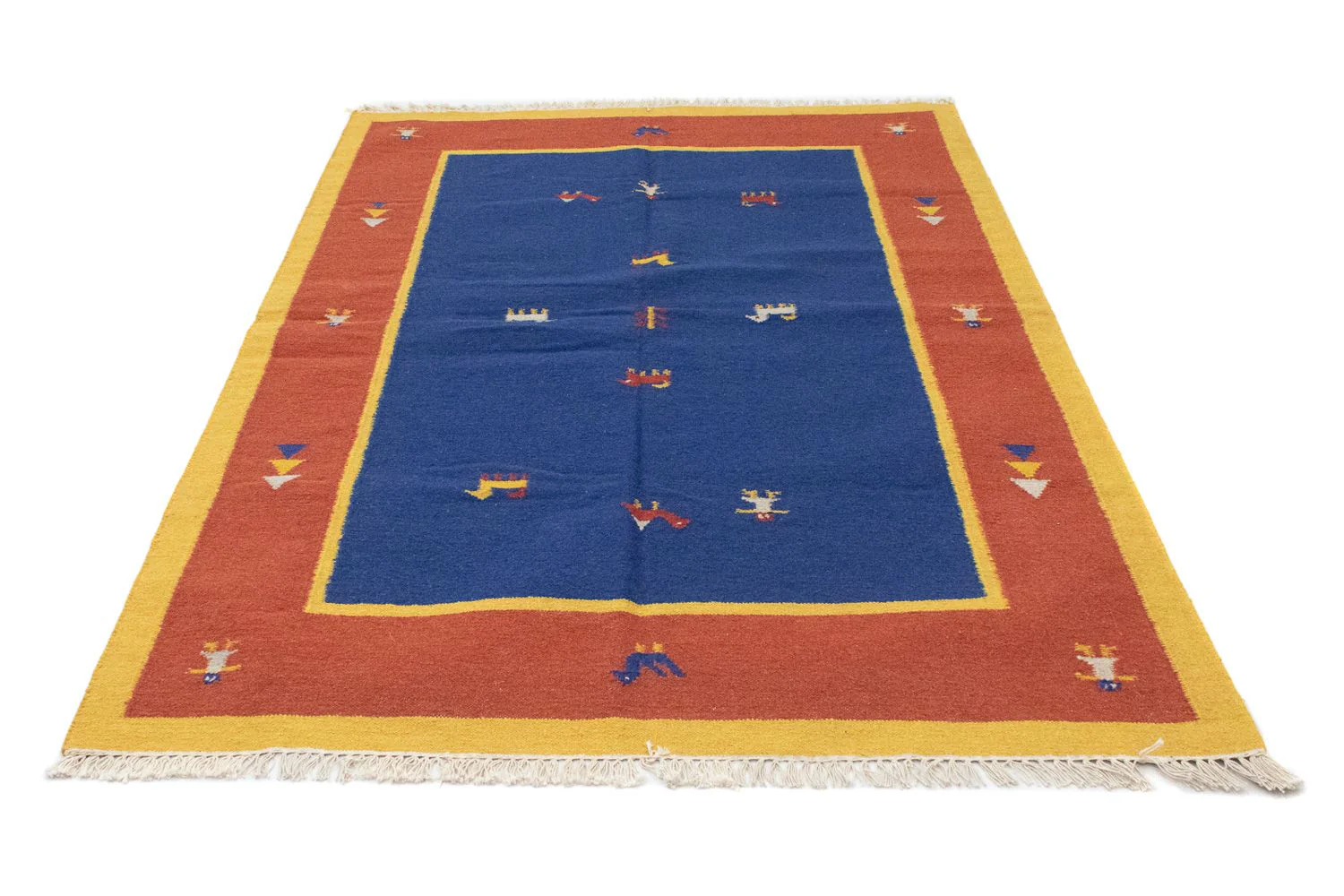 Kelim Teppich - Trendy 200 x 140 cm - blau - Image 5