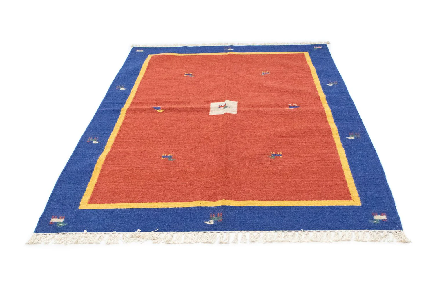 Kelim Teppich - Trendy 200 x 140 cm - orange - Image 5
