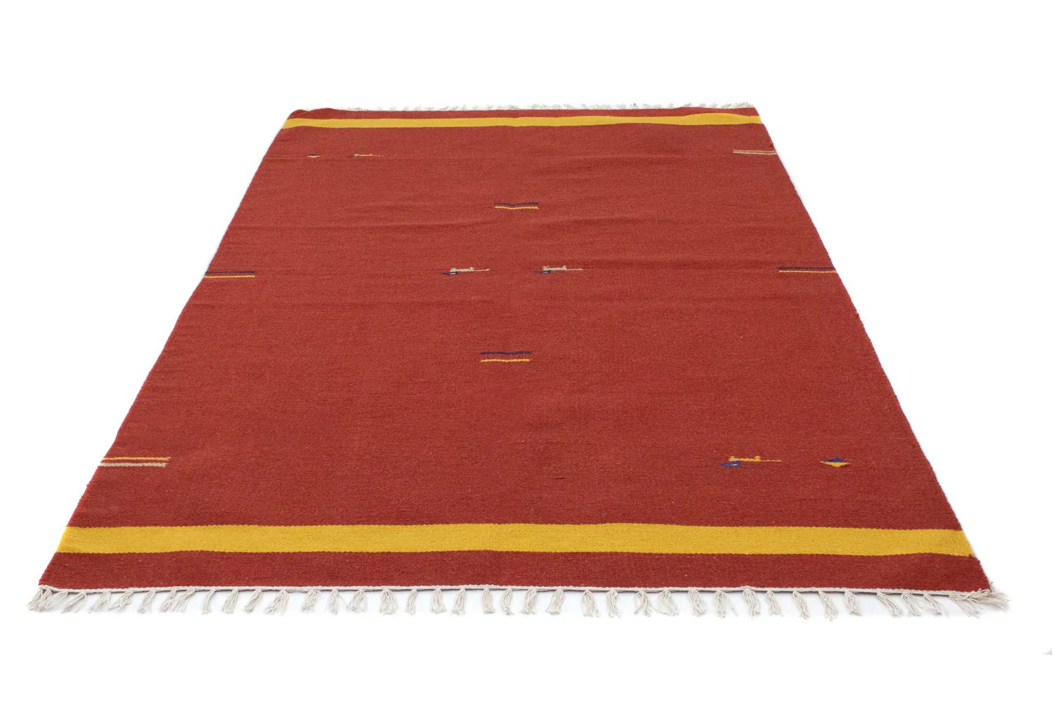 Kelim Teppich - Trendy 200 x 140 cm - rot - Image 5