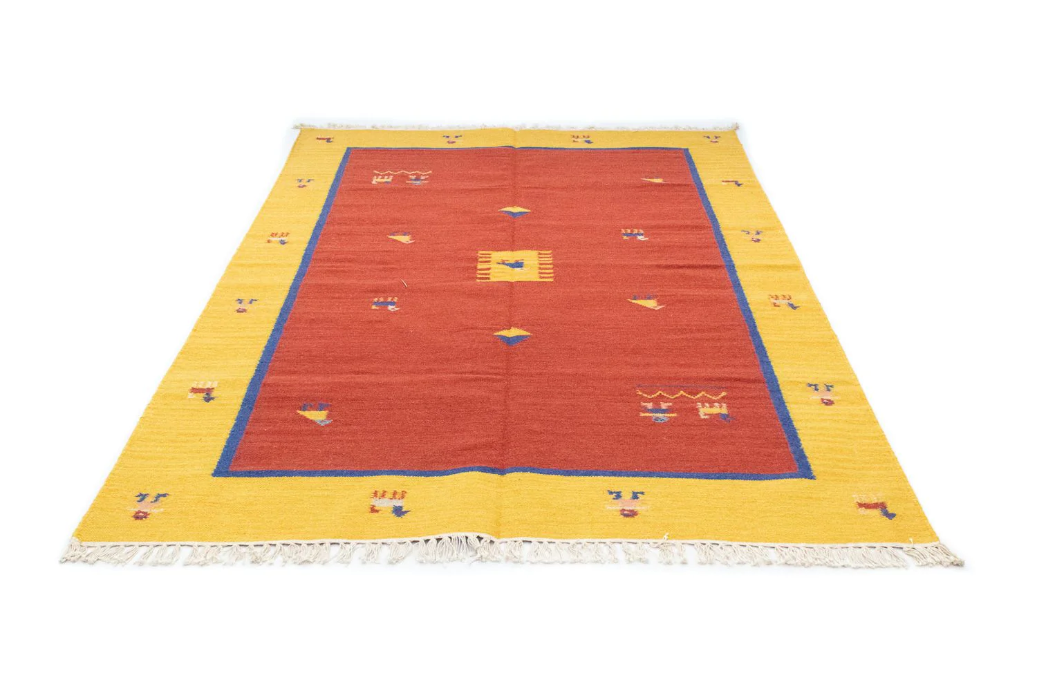 Kelim Teppich - Trendy 200 x 140 cm - orange - Image 5