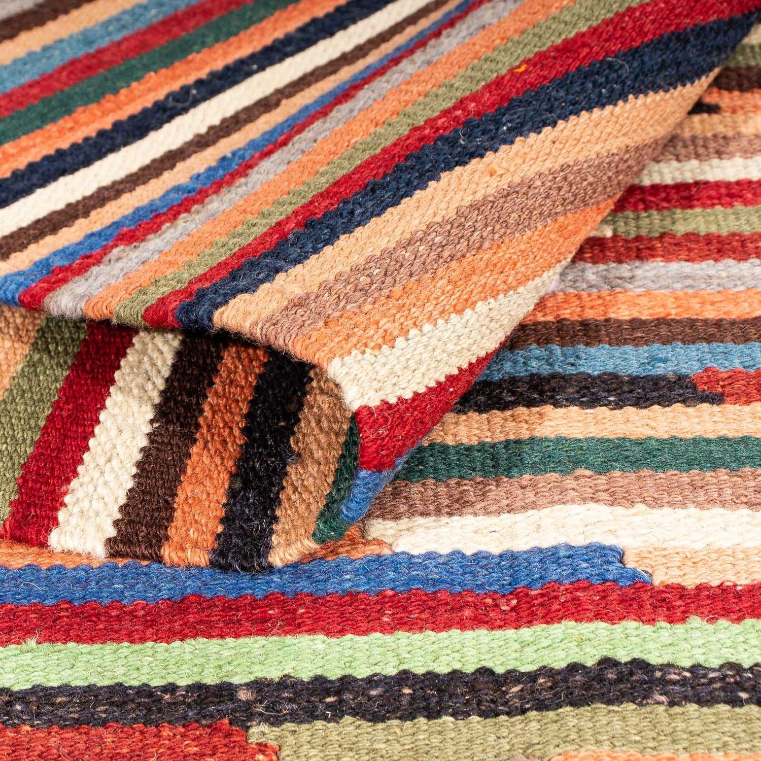 Kelim Teppich - Trendy 202 x 147 cm - mehrfarbig - Image 4