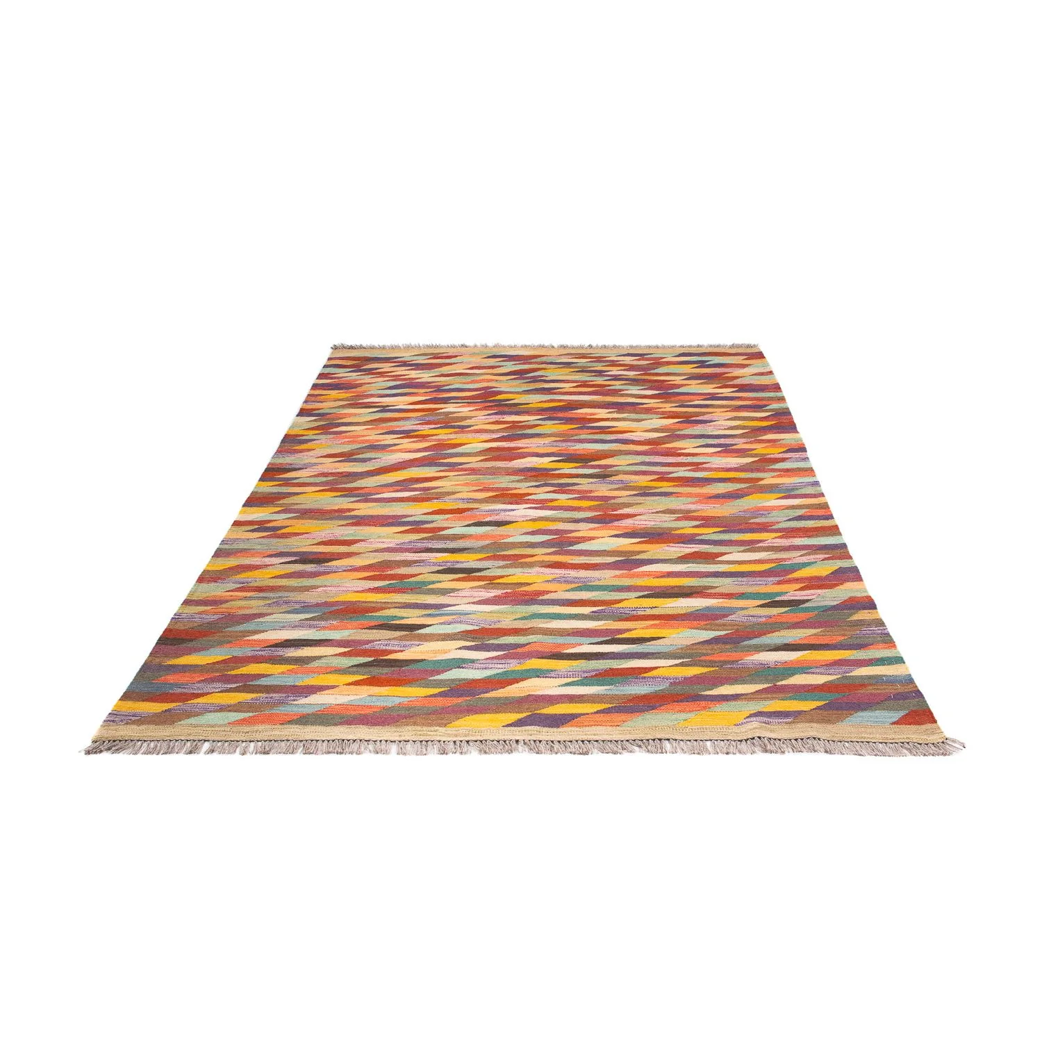 Kelim Teppich - Trendy 215 x 166 cm - mehrfarbig - Image 5