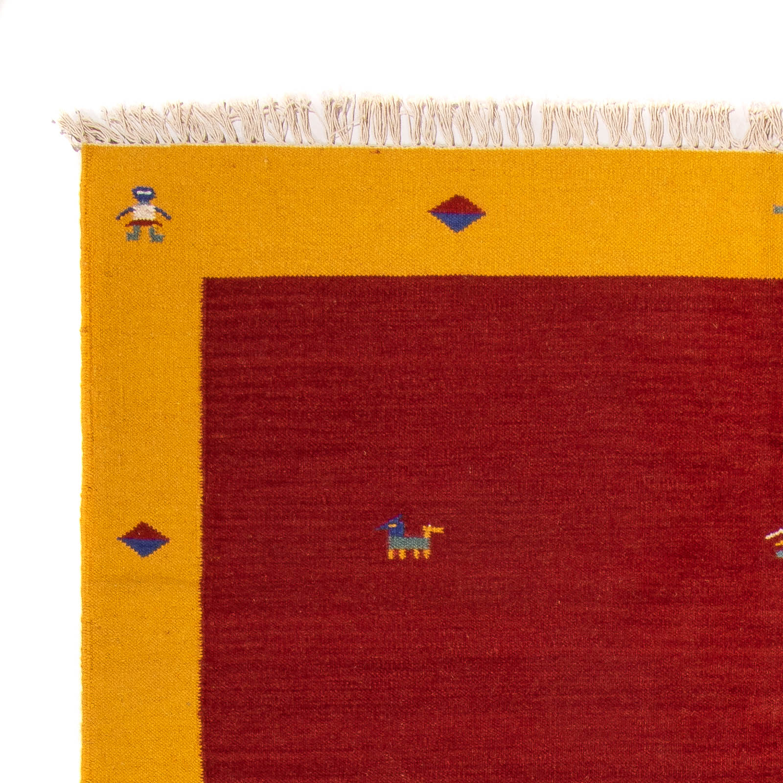 Kelim Teppich - Trendy 240 x 170 cm - dunkelrot - Image 3