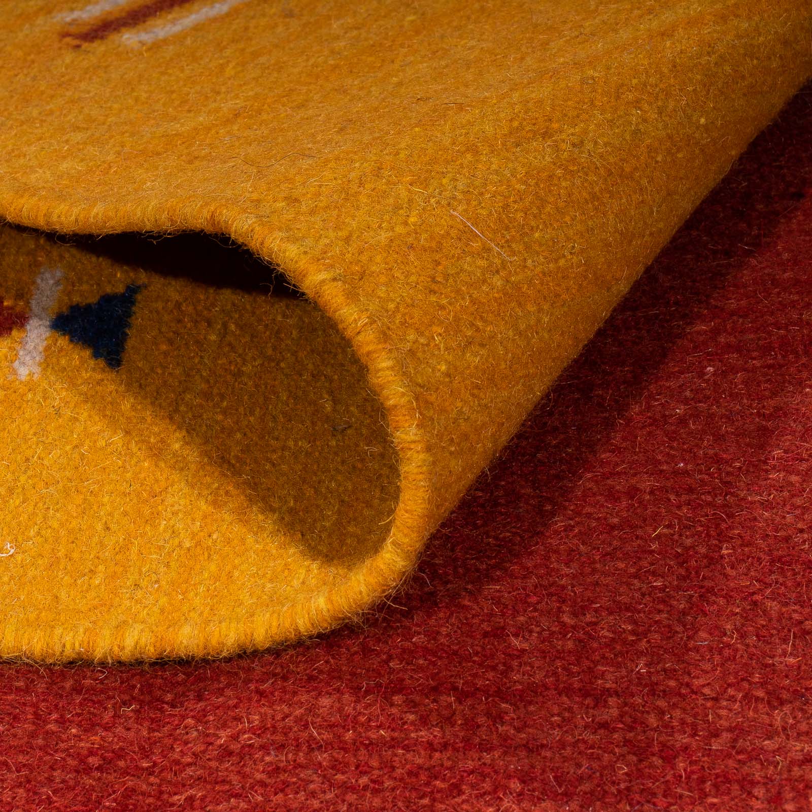 Kelim Teppich - Trendy 240 x 170 cm - dunkelrot - Image 4