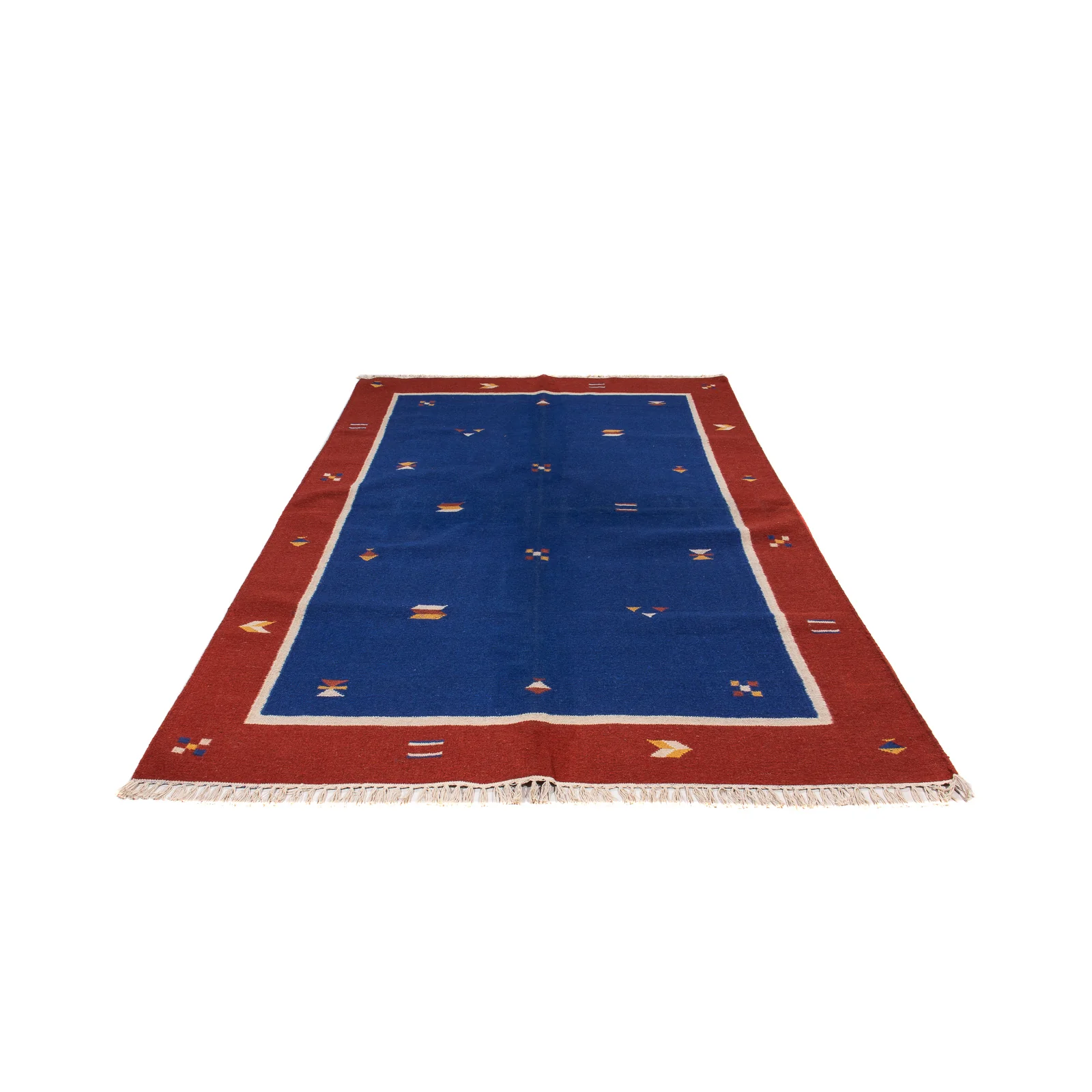 Kelim Teppich - Trendy 240 x 170 cm - dunkelblau - Image 5