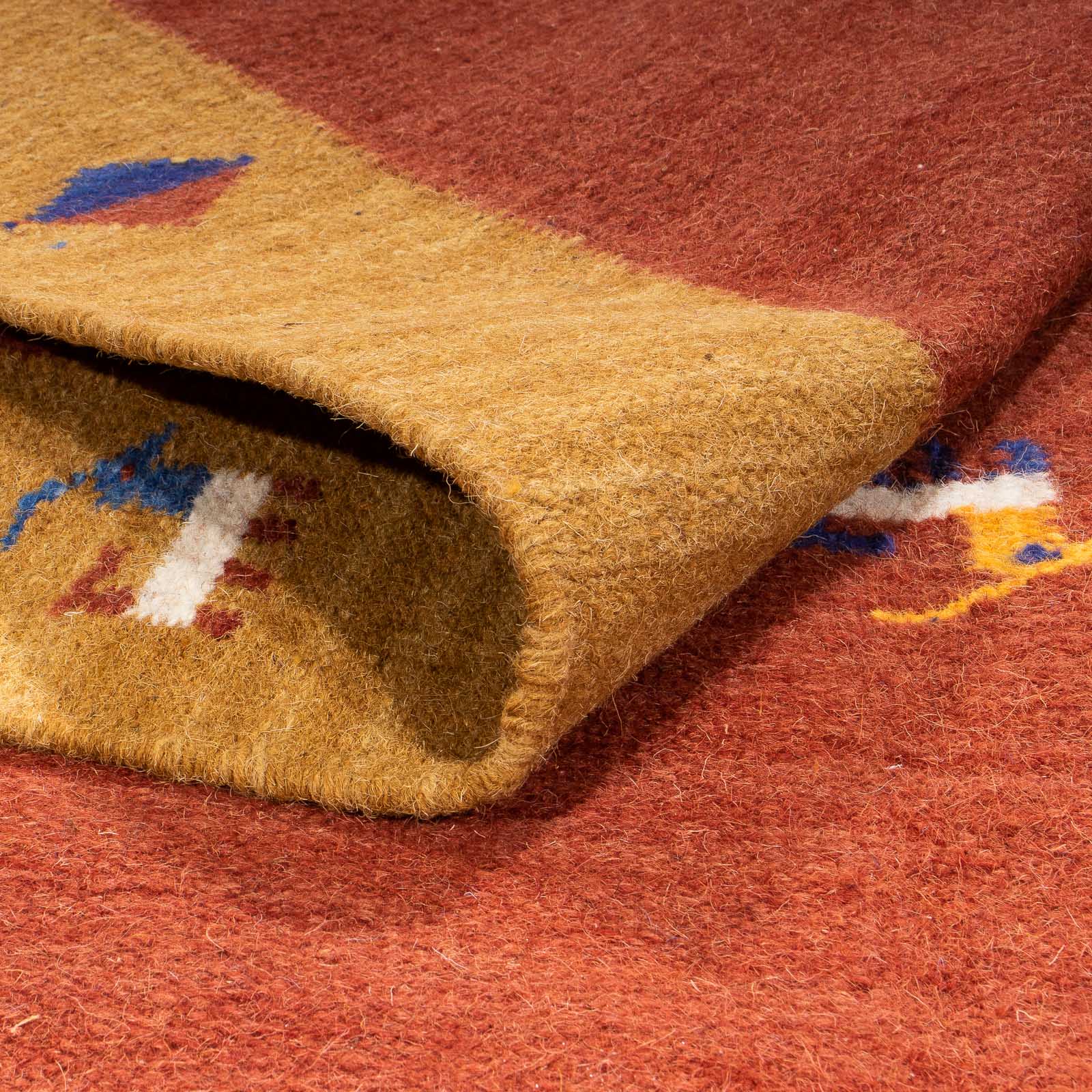 Kelim Teppich - Trendy 240 x 170 cm - dunkelrot - Image 4