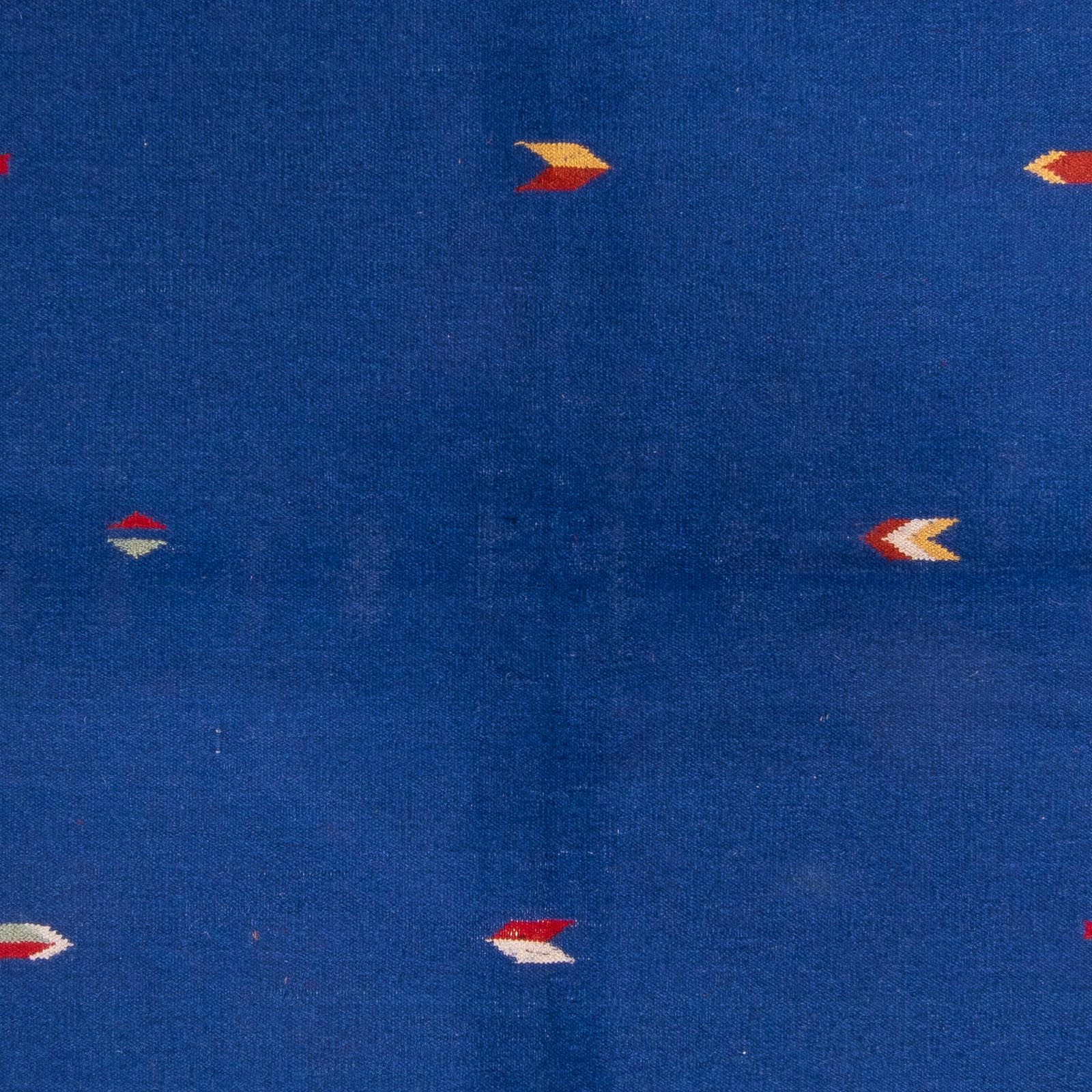 Kelim Teppich - Trendy 240 x 170 cm - dunkelblau - Image 2