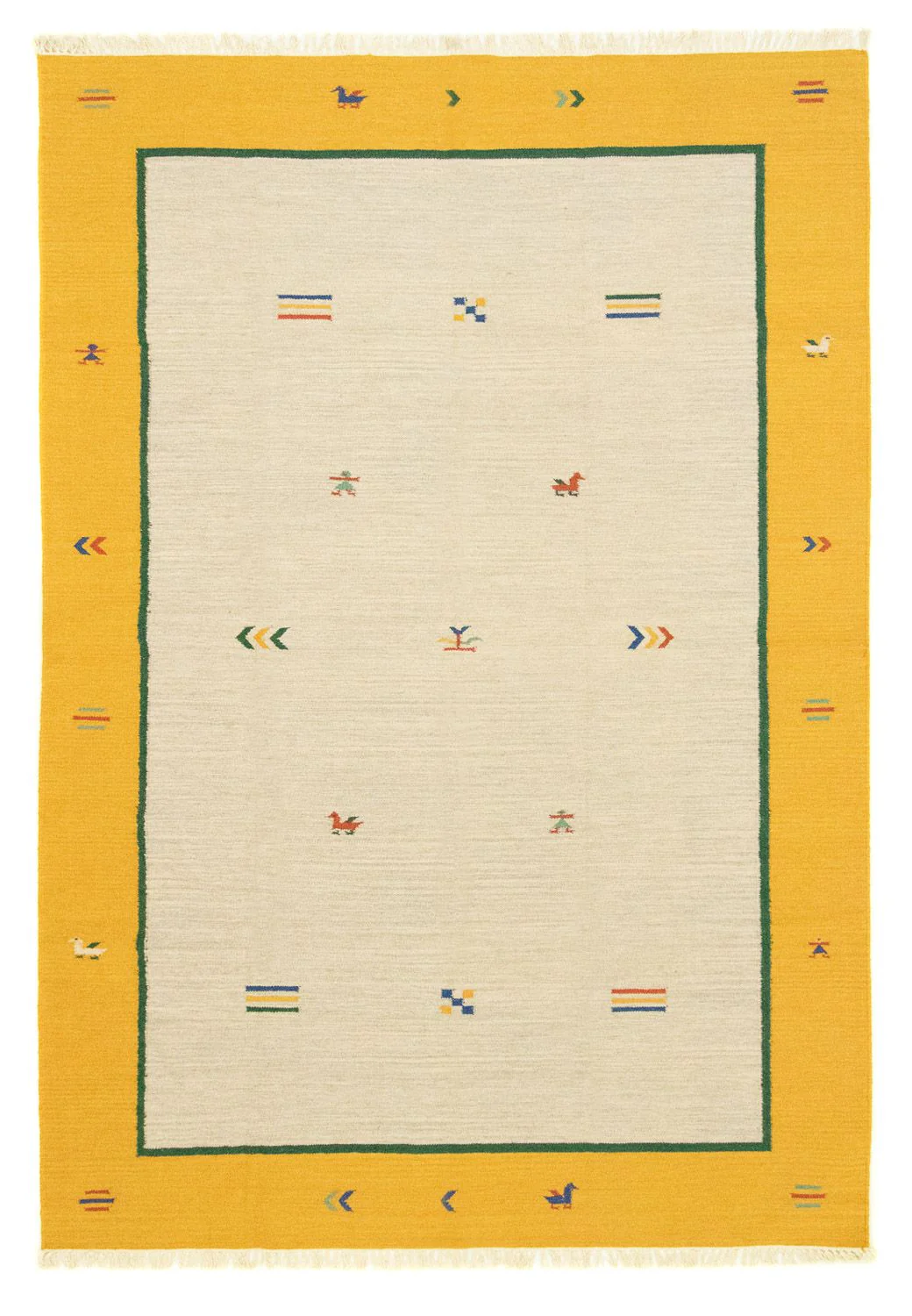 Kelim Teppich - Trendy 300 x 200 cm - beige