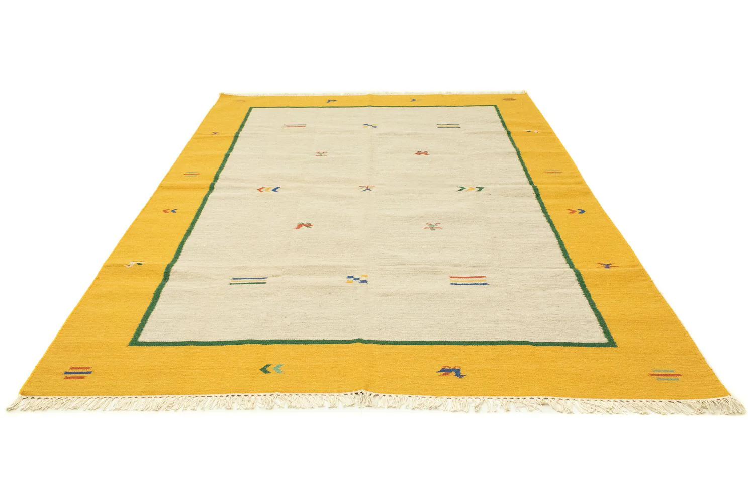 Kelim Teppich - Trendy 300 x 200 cm - beige - Image 5