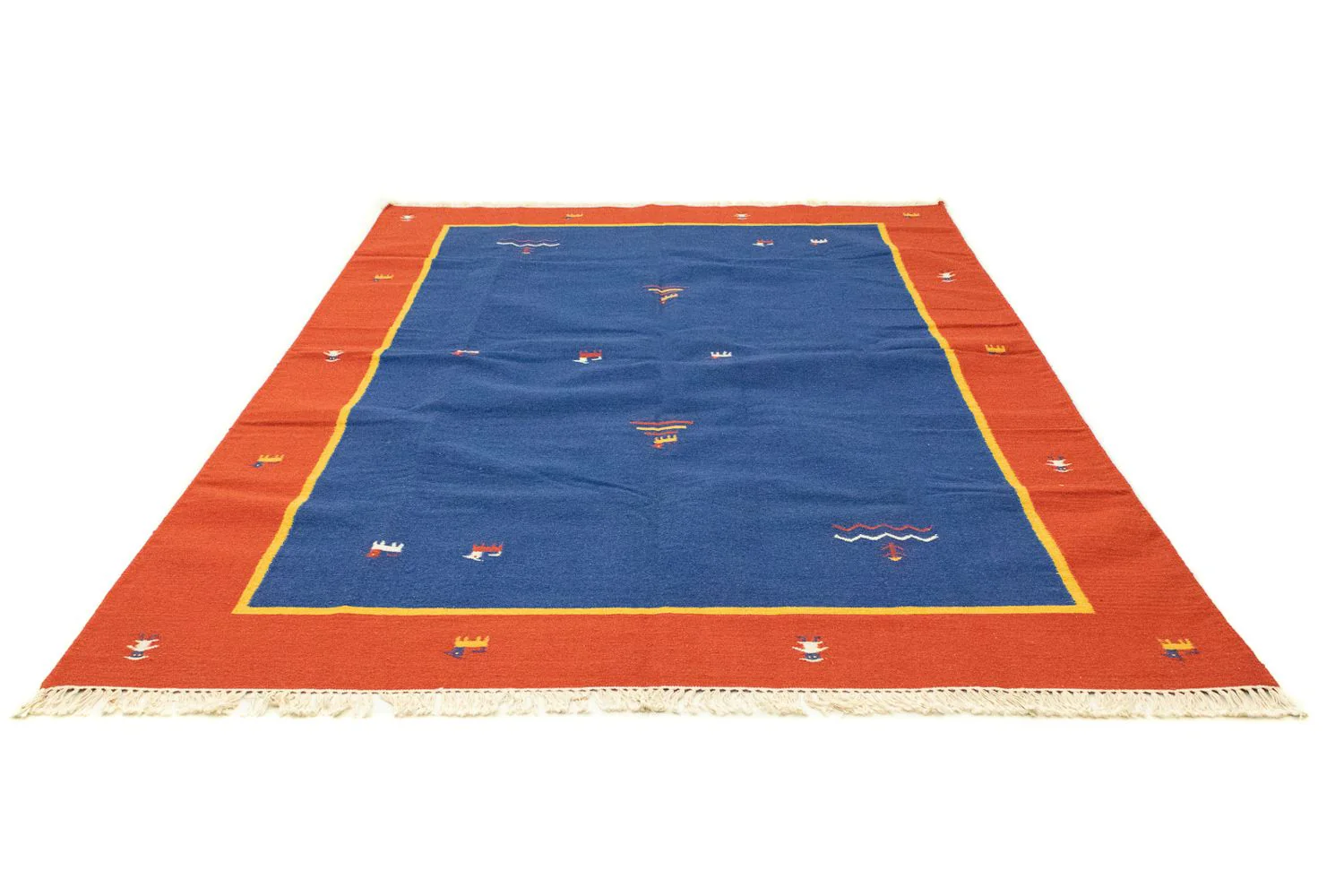 Kelim Teppich - Trendy 300 x 200 cm - blau - Image 5